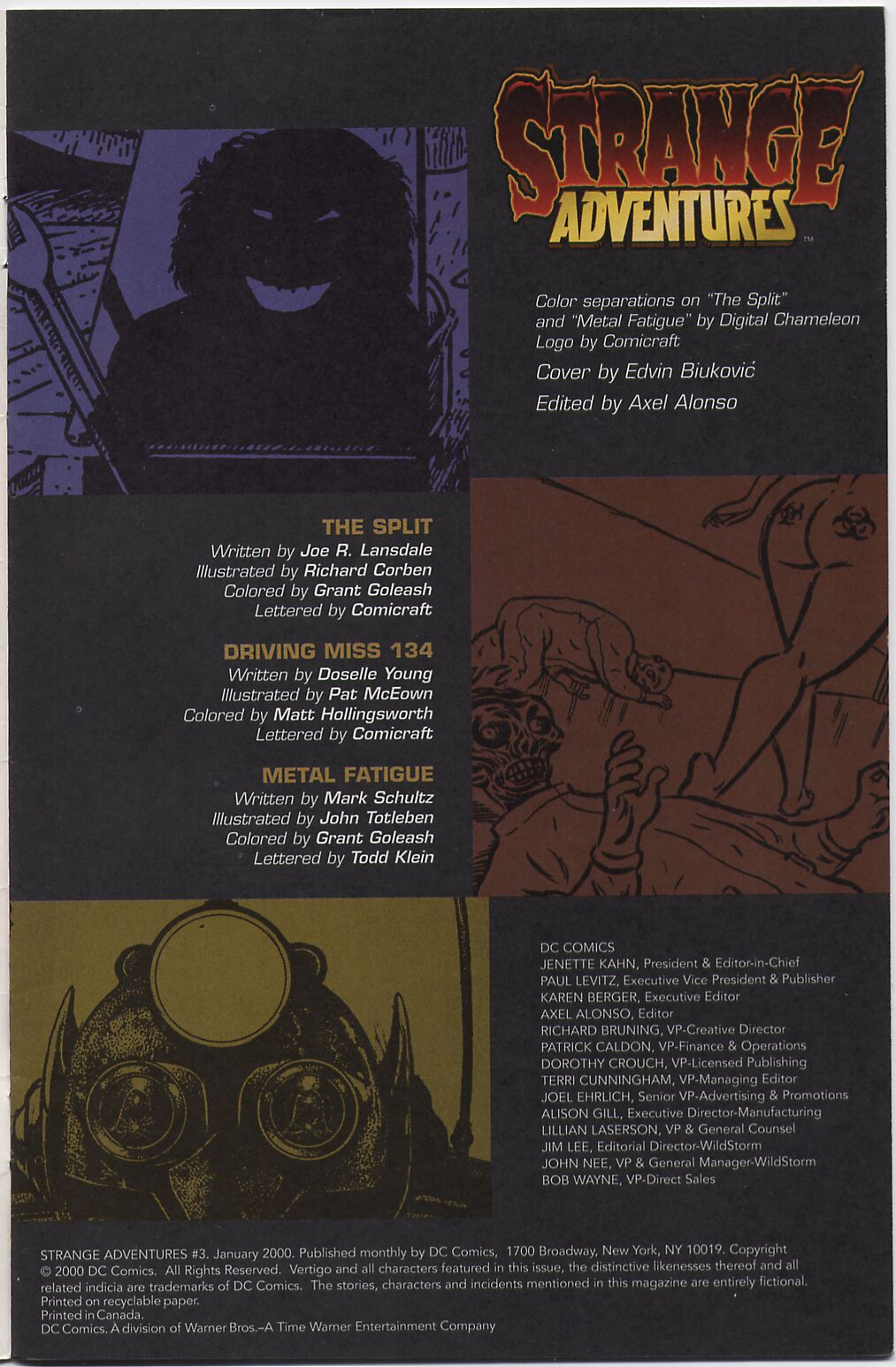 Read online Strange Adventures (1999) comic -  Issue #3 - 2
