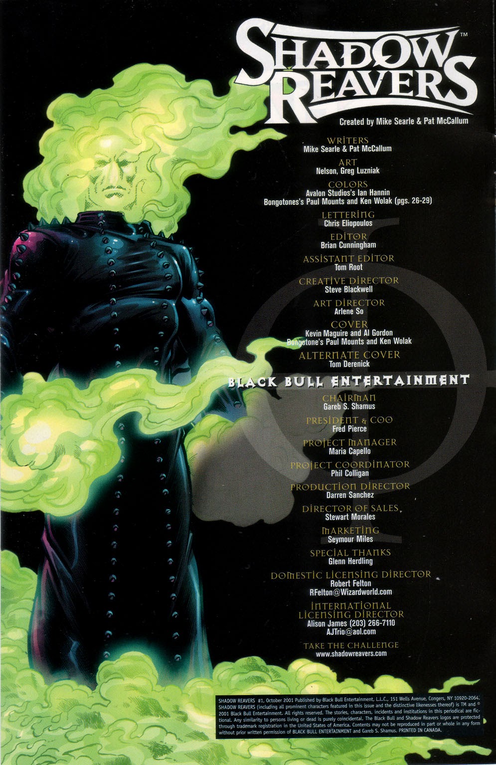 Read online Shadow Reavers comic -  Issue #1 - 2