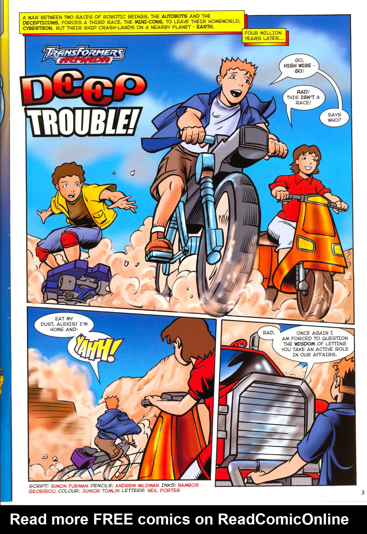Read online Transformers: Armada (2003) comic -  Issue #3 - 2