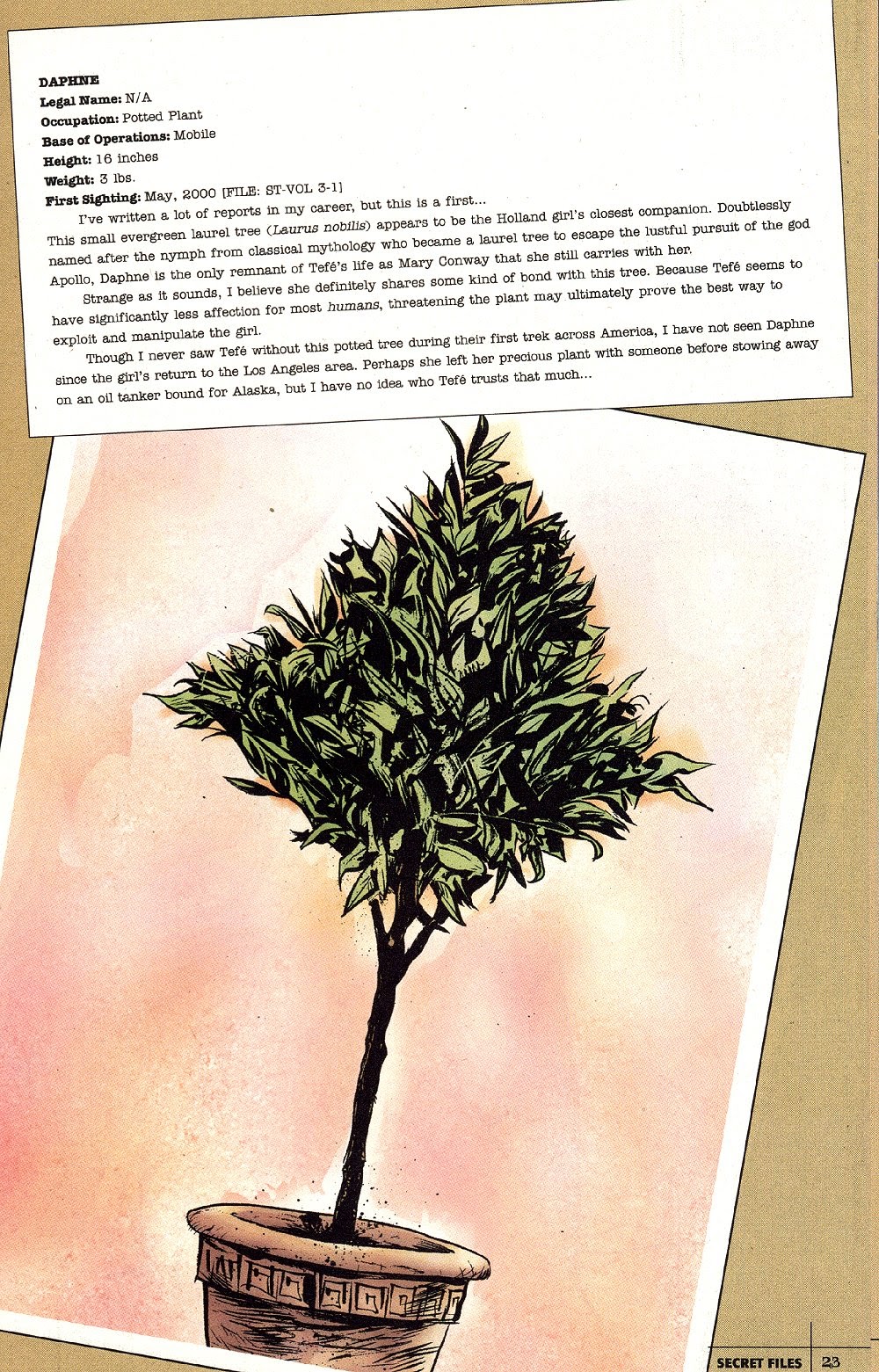 Read online Vertigo Secret Files & Origins: Swamp Thing comic -  Issue # Full - 21