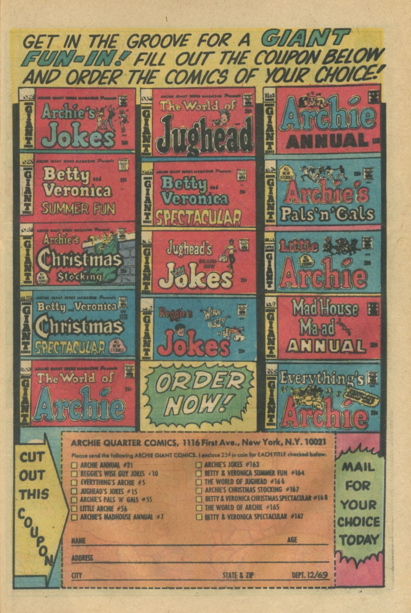 Read online Reggie's Wise Guy Jokes comic -  Issue #10 - 55