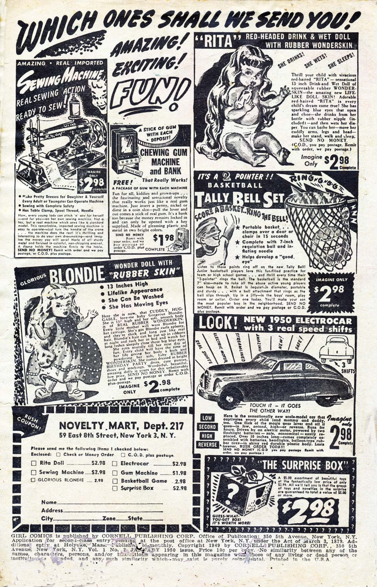 Read online Girl Comics (1949) comic -  Issue #2 - 2