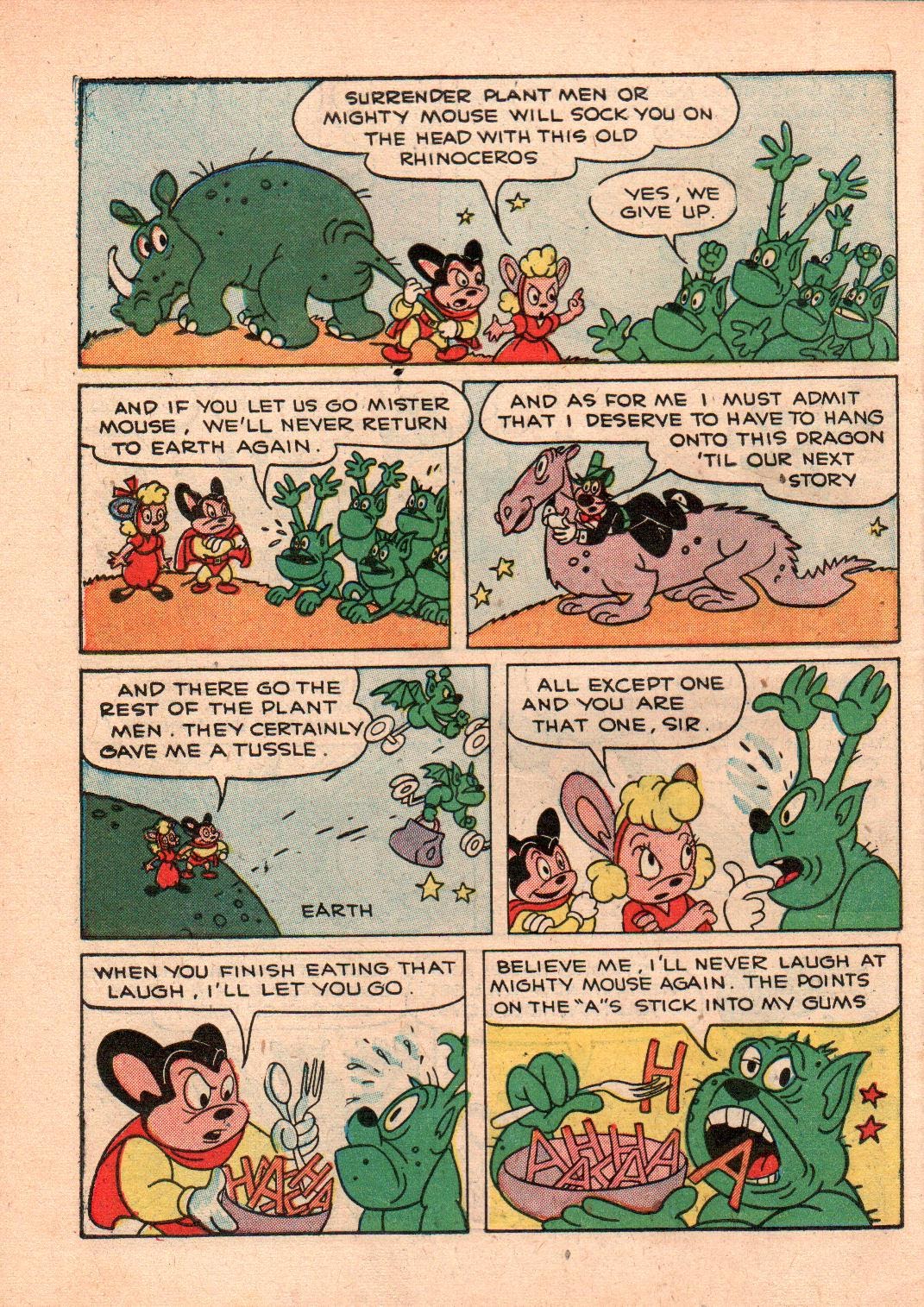 Read online Paul Terry's Mighty Mouse Comics comic -  Issue #33 - 34
