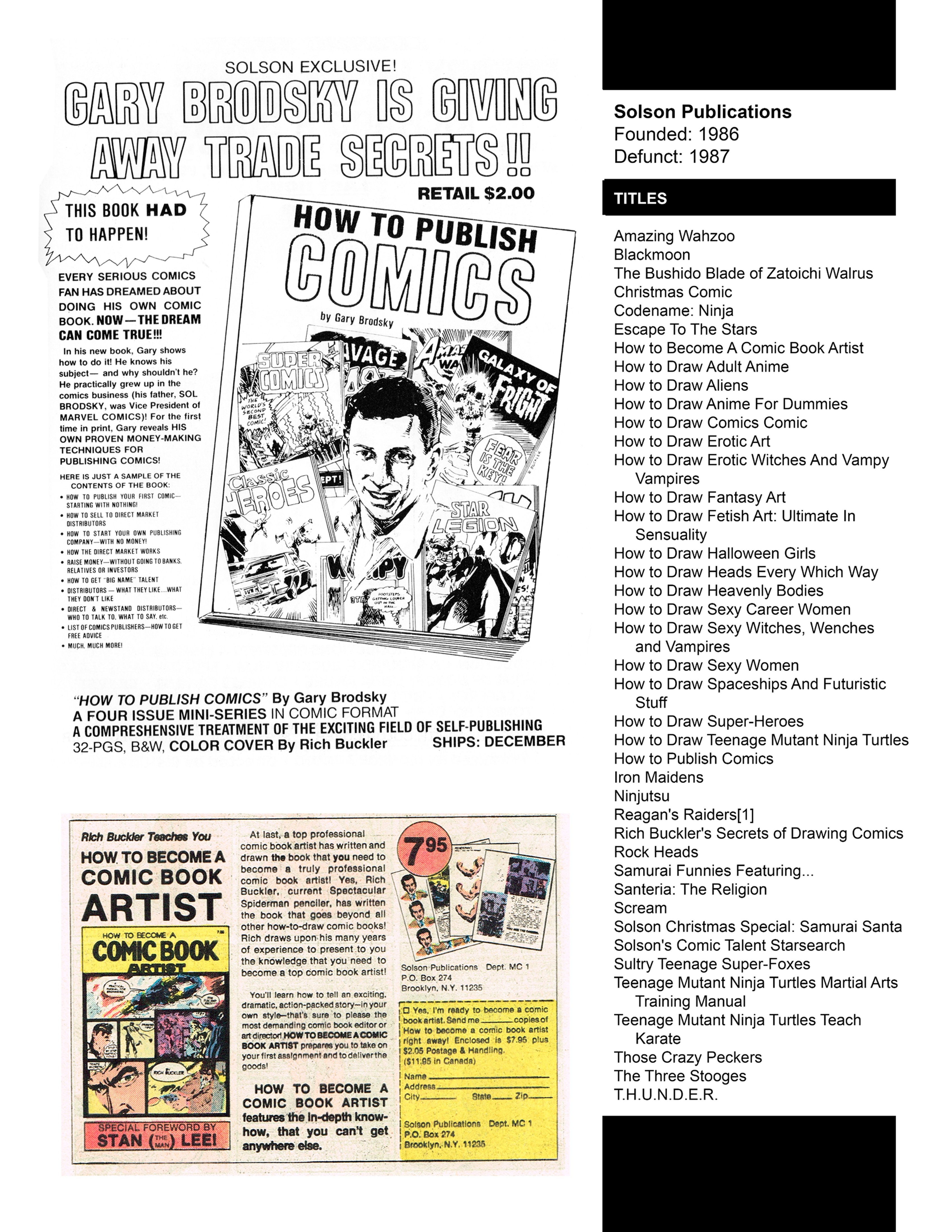 Read online 1986 zine comic -  Issue # TPB - 36