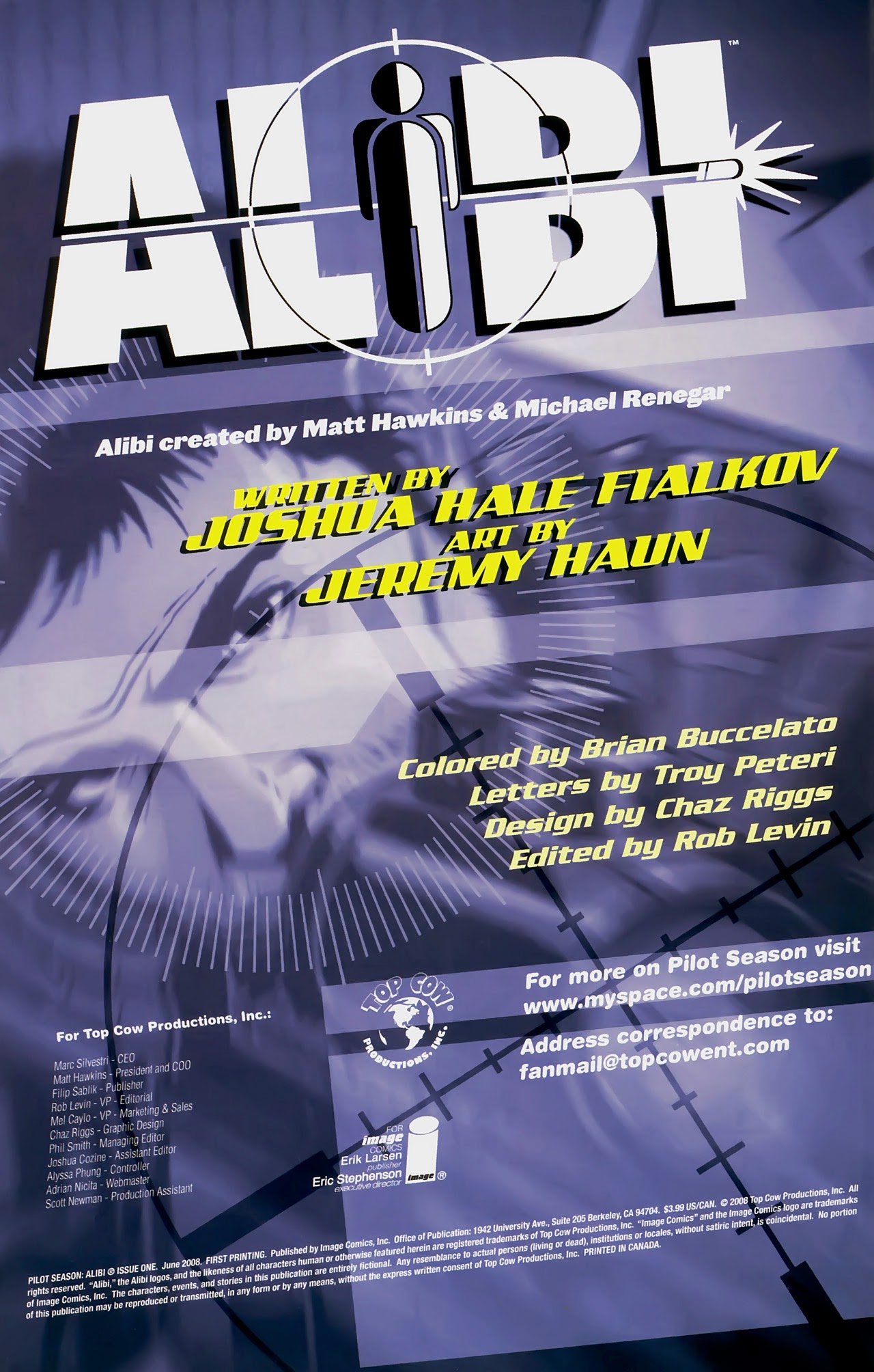 Read online Pilot Season 2008 comic -  Issue # Alibi - 2