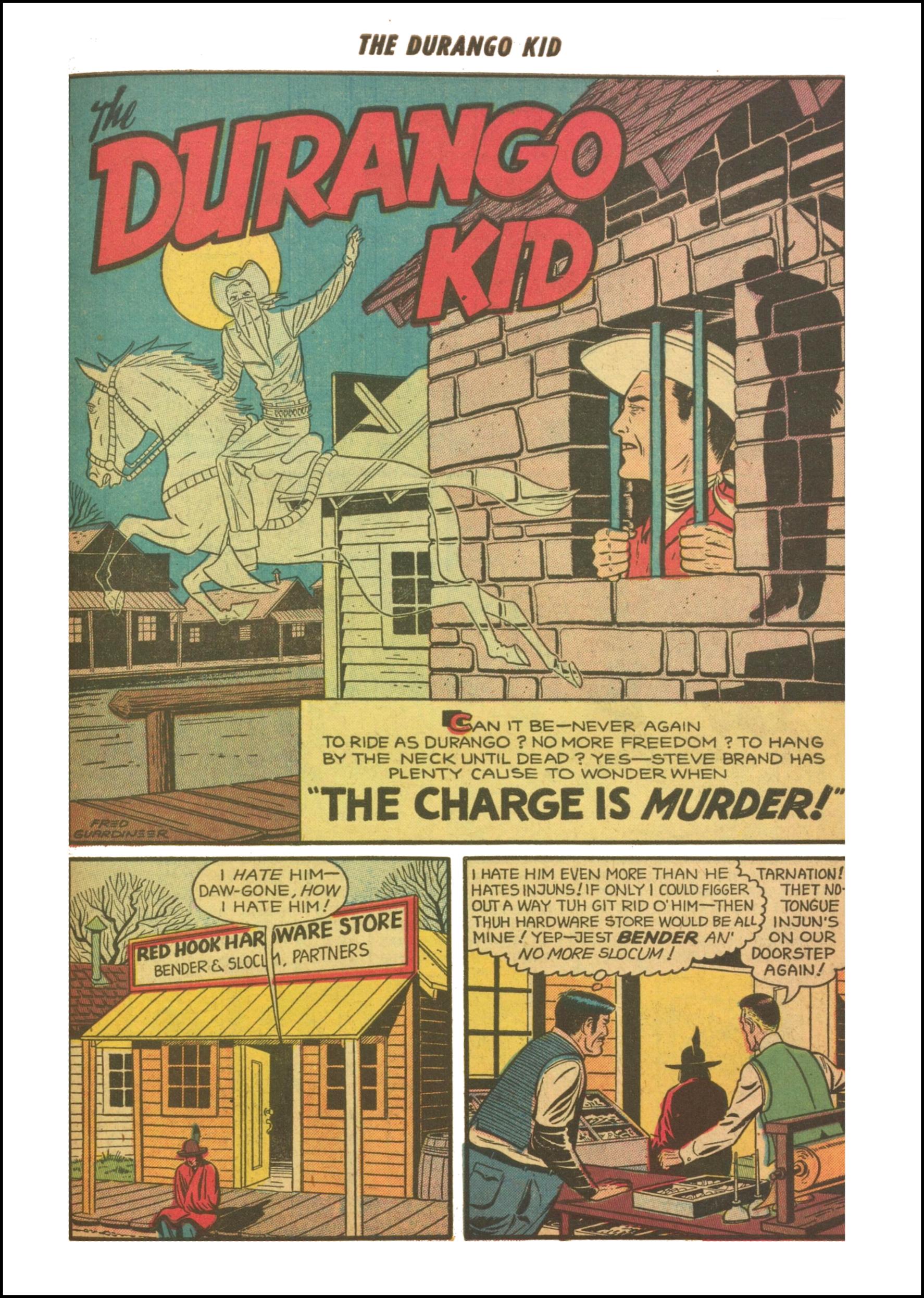 Read online Charles Starrett as The Durango Kid comic -  Issue #27 - 27
