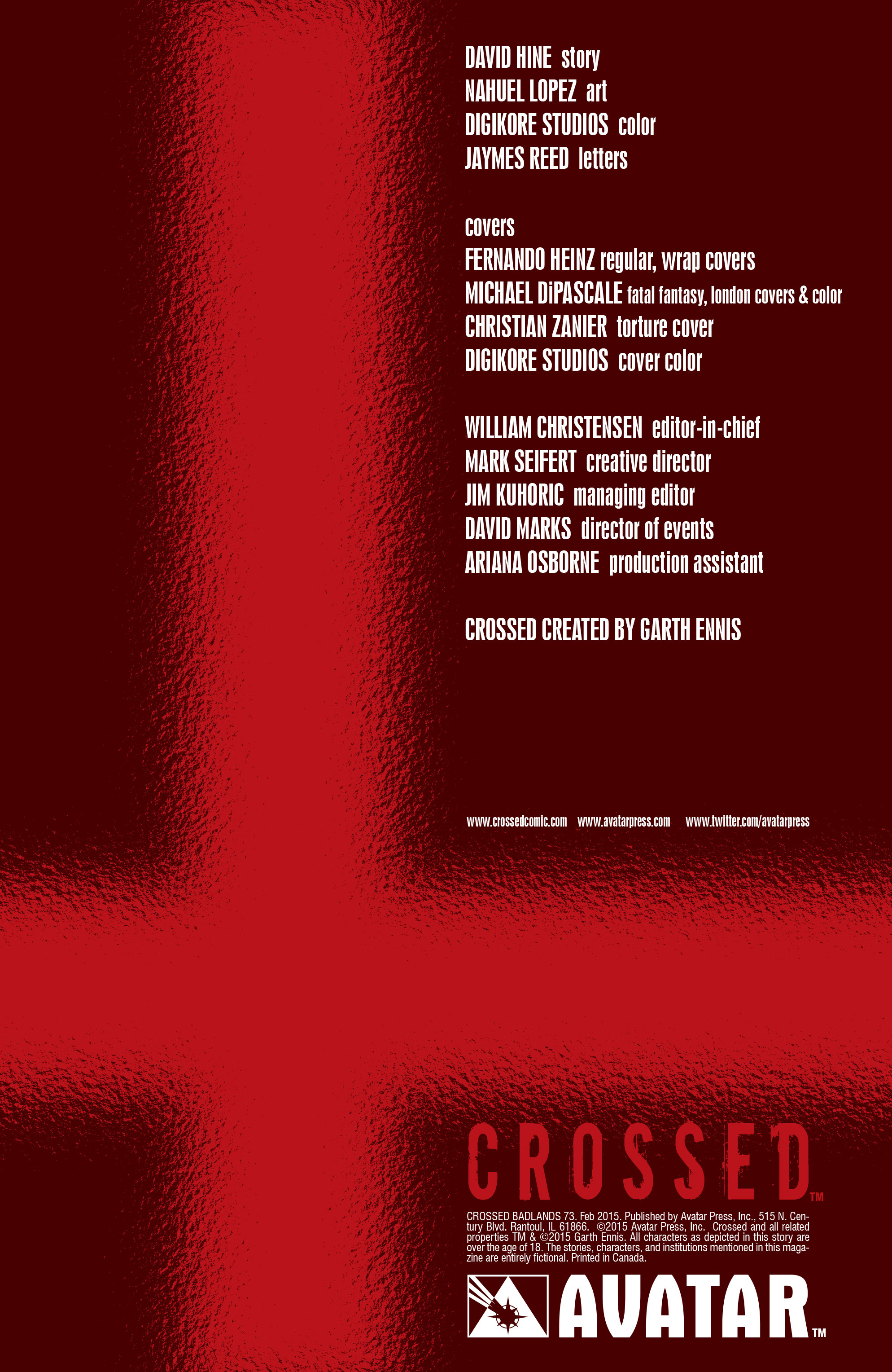Read online Crossed: Badlands comic -  Issue #73 - 2
