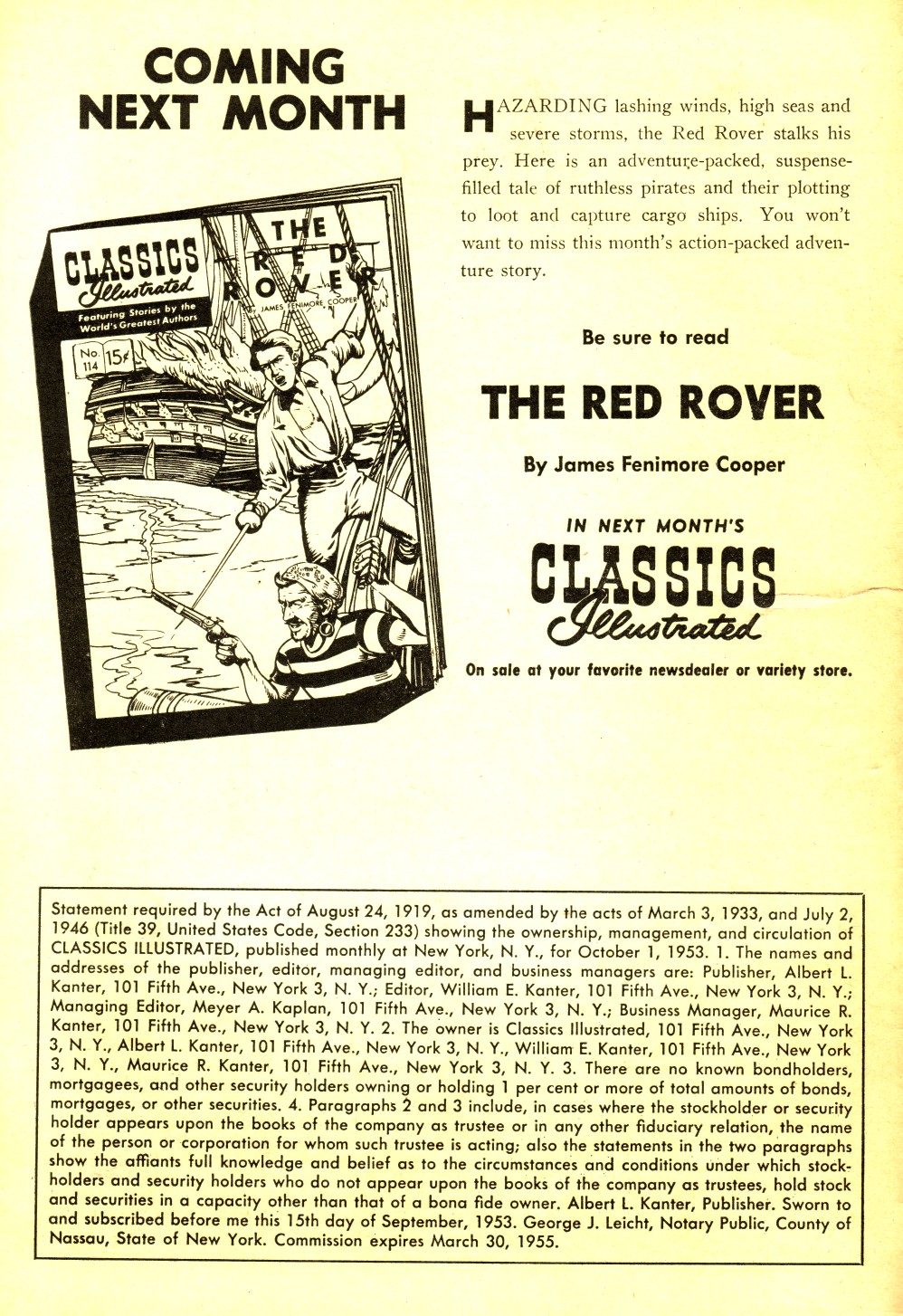 Read online Classics Illustrated comic -  Issue #113 - 2