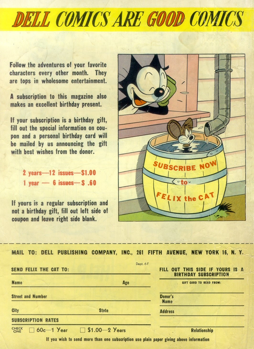 Read online Felix the Cat (1948) comic -  Issue #9 - 52