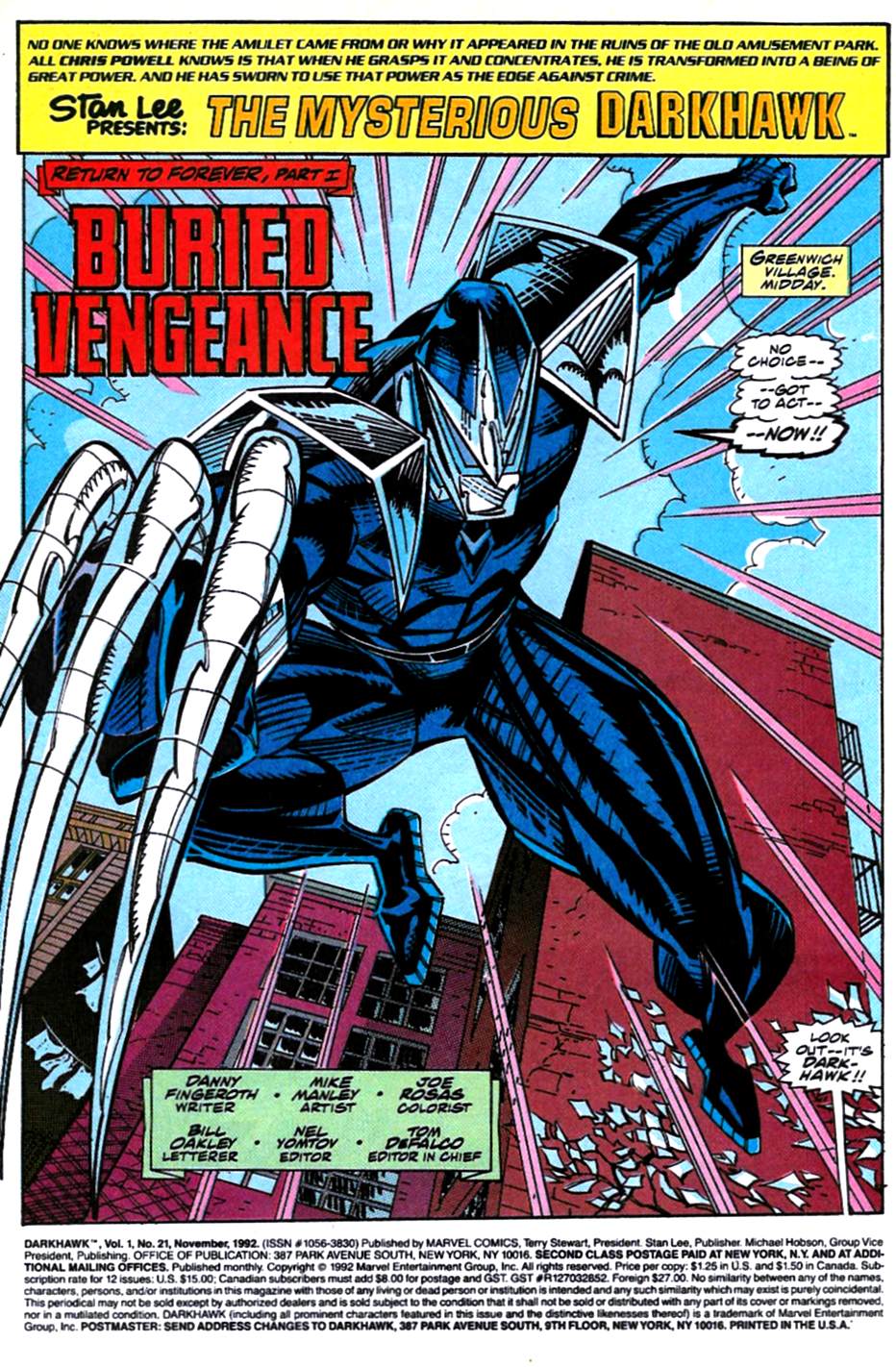 Read online Darkhawk (1991) comic -  Issue #21 - 2