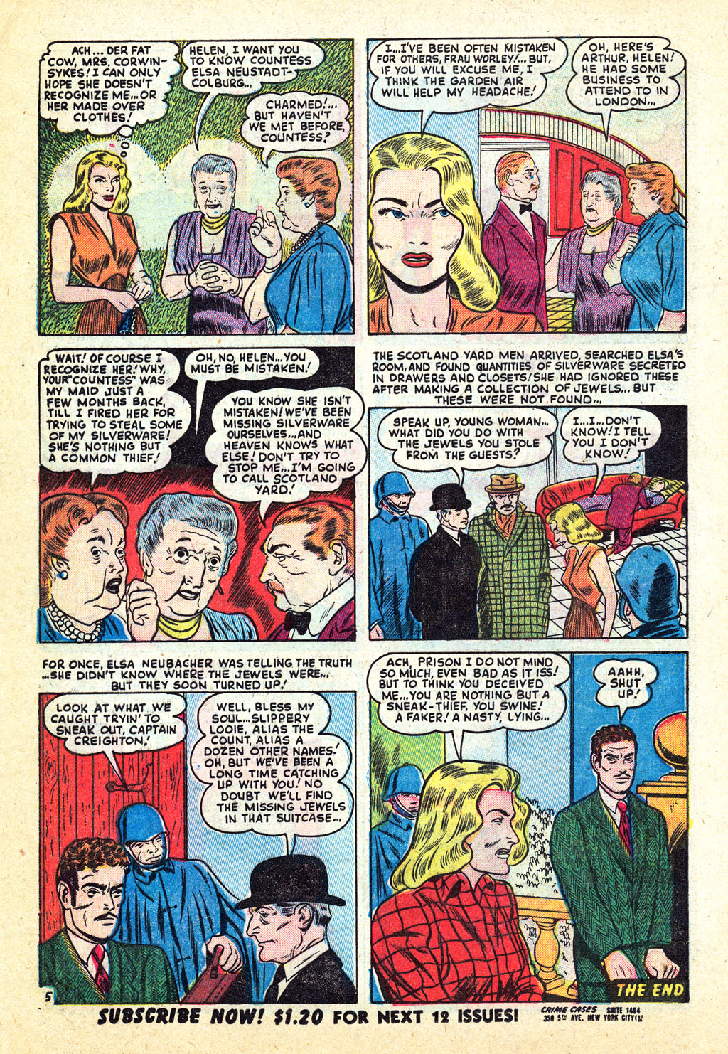 Read online Crime Cases Comics (1951) comic -  Issue #7 - 16