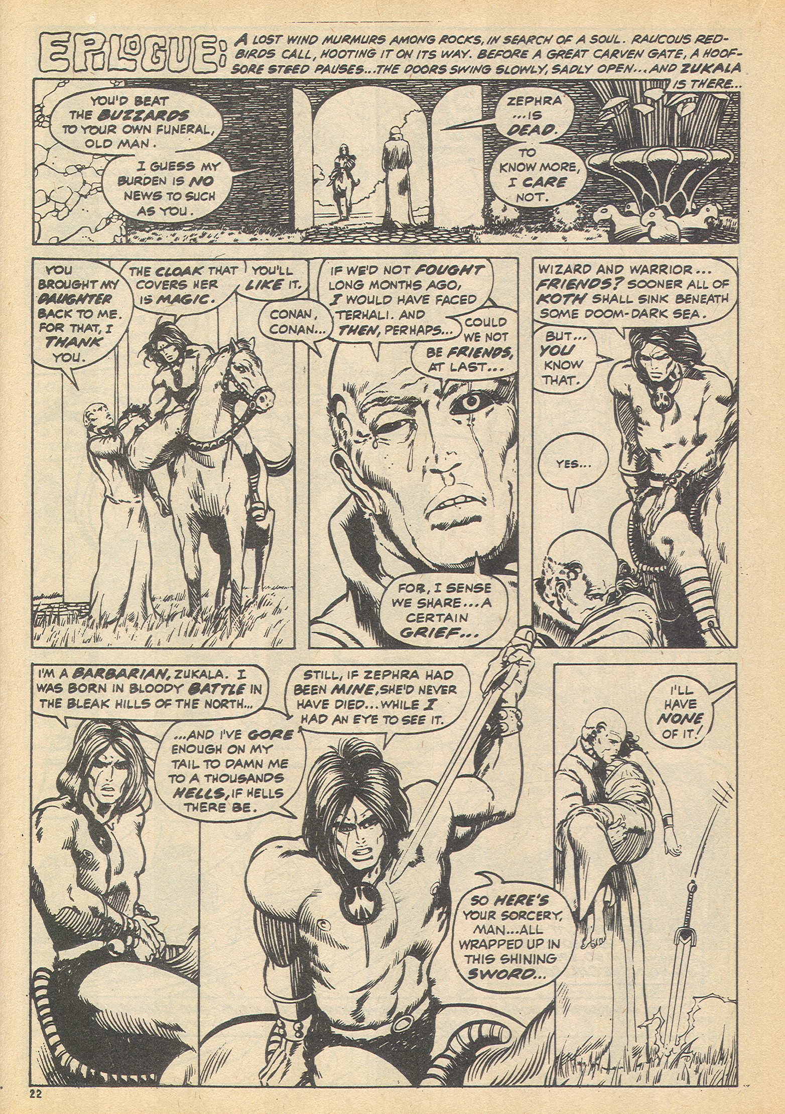 Read online The Savage Sword of Conan (1975) comic -  Issue #16 - 22