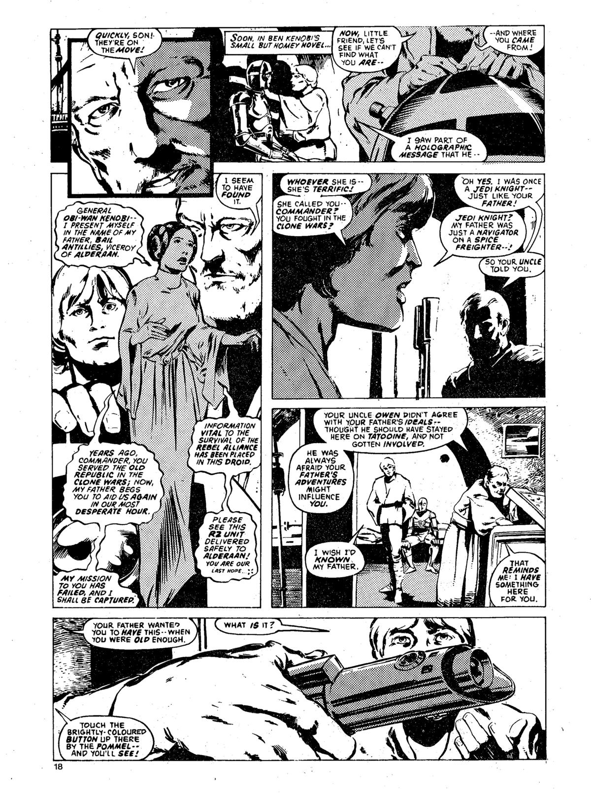 Read online Star Wars Weekly comic -  Issue #139 - 18