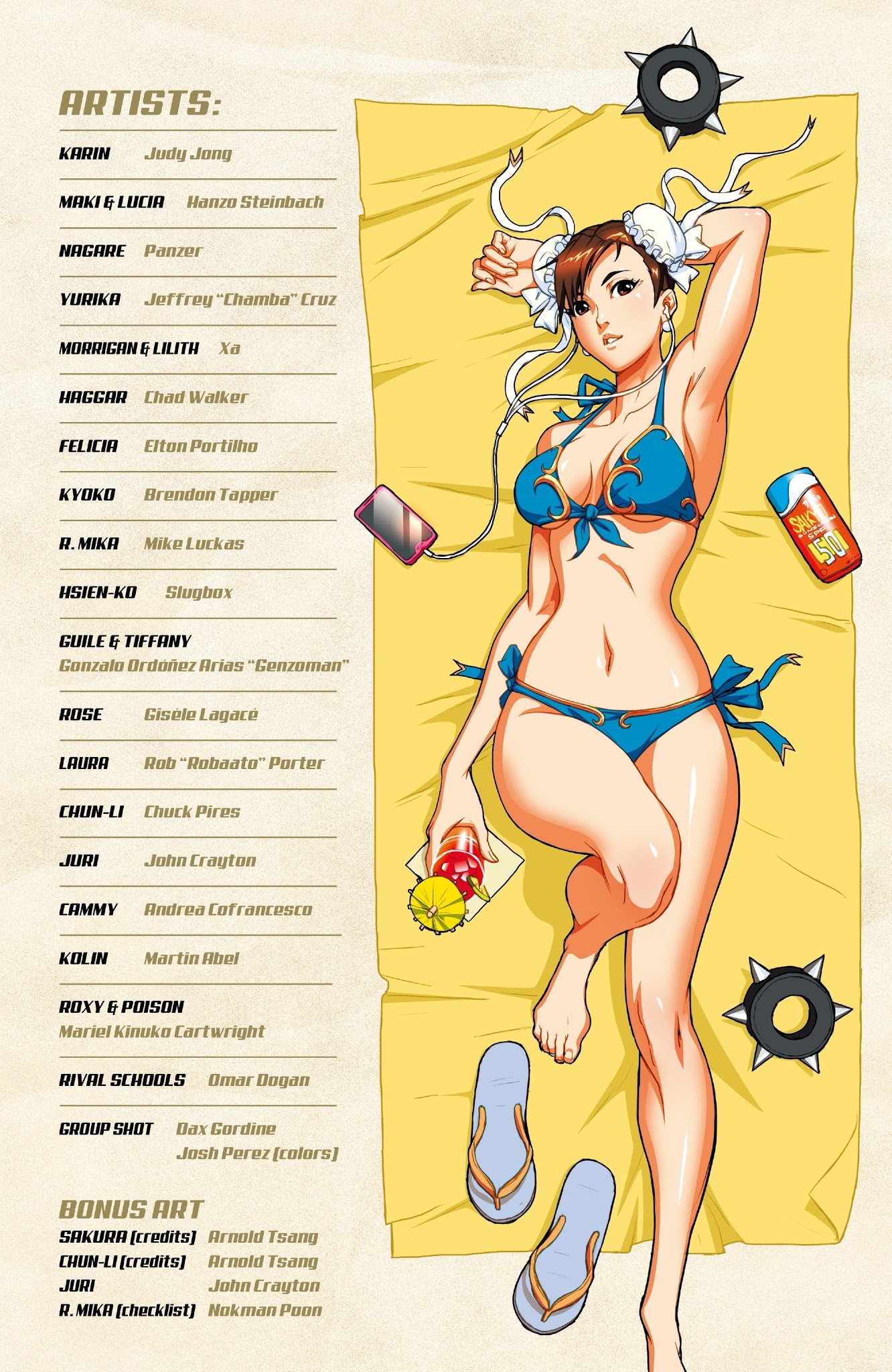 Read online Street Fighter & Friends 2017 Swimsuit Special comic -  Issue # Full - 3