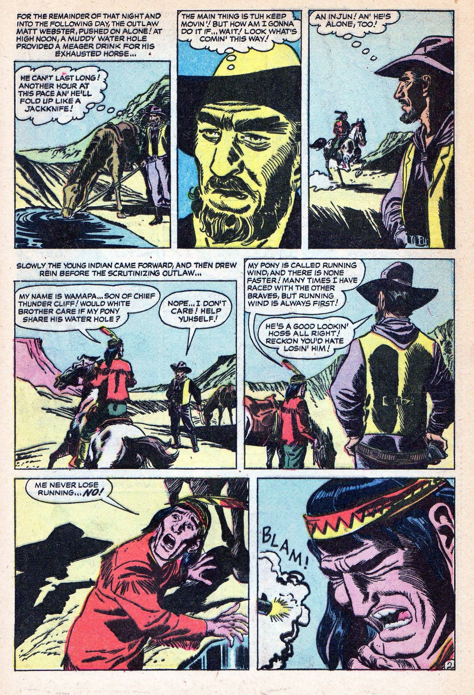 Read online Western Outlaws (1954) comic -  Issue #3 - 21