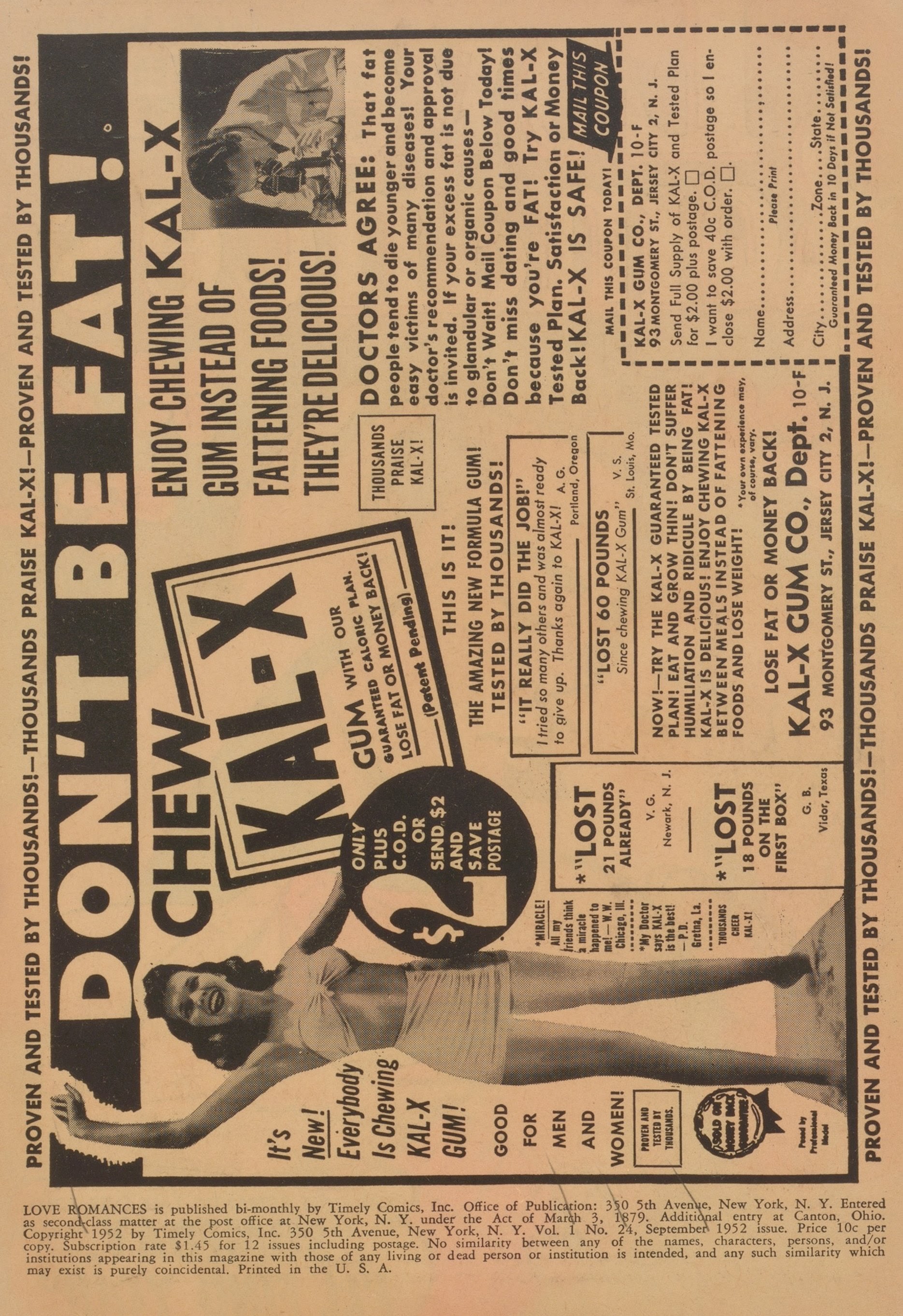 Read online Love Romances comic -  Issue #24 - 2