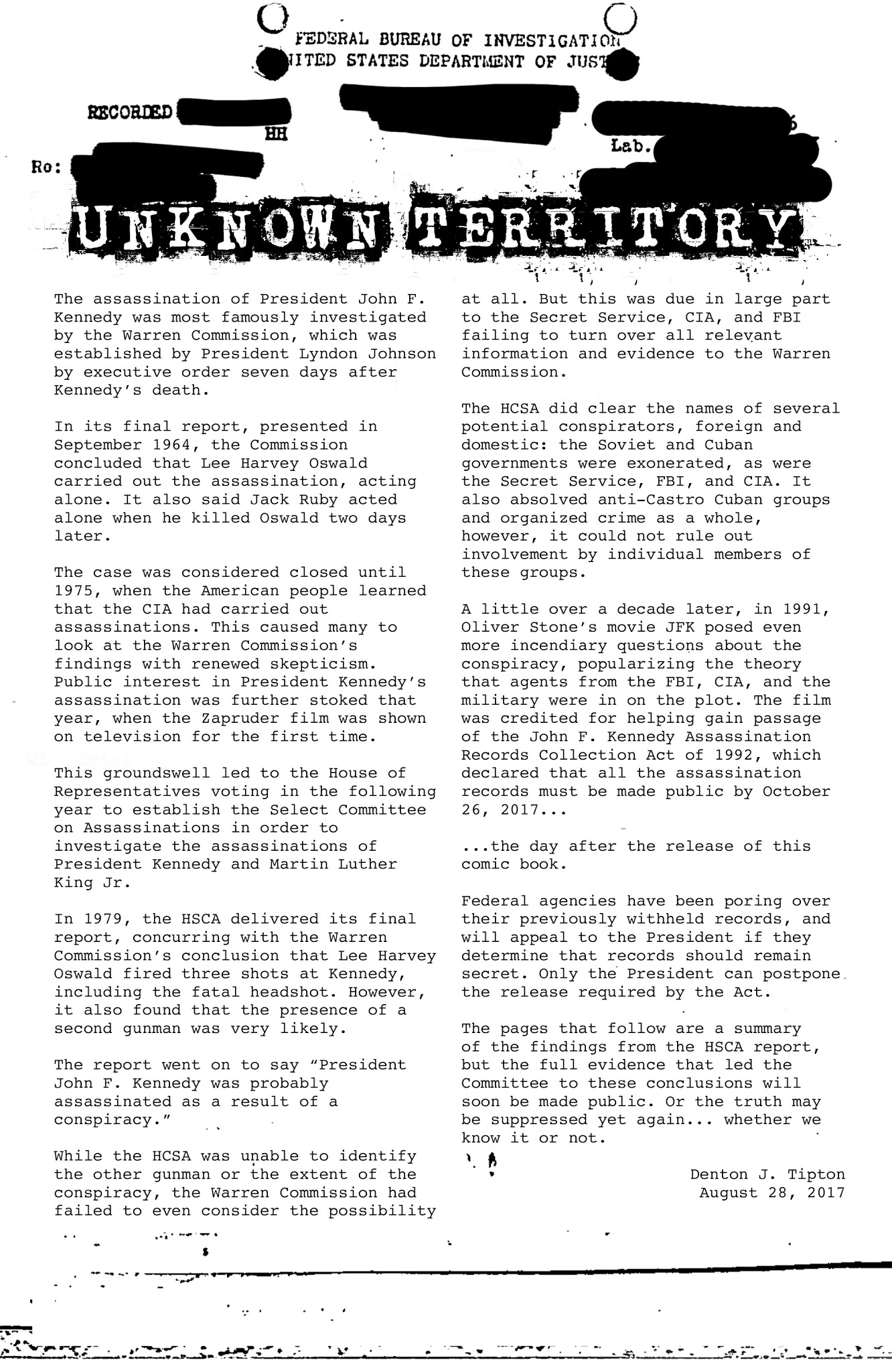 Read online The X-Files: JFK Disclosure comic -  Issue #1 - 21