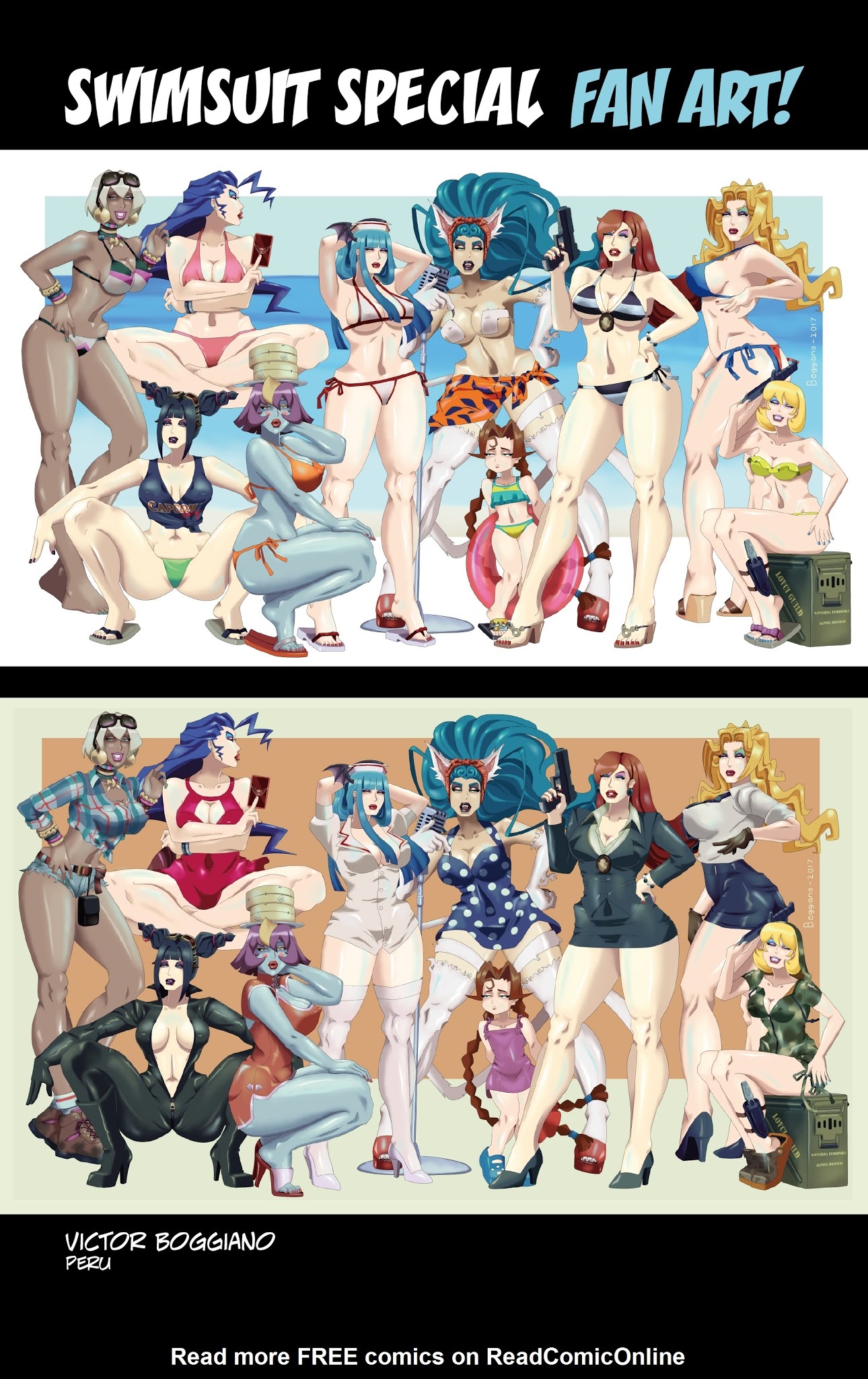 Read online Street Fighter & Friends 2017 Swimsuit Special comic -  Issue # Full - 24