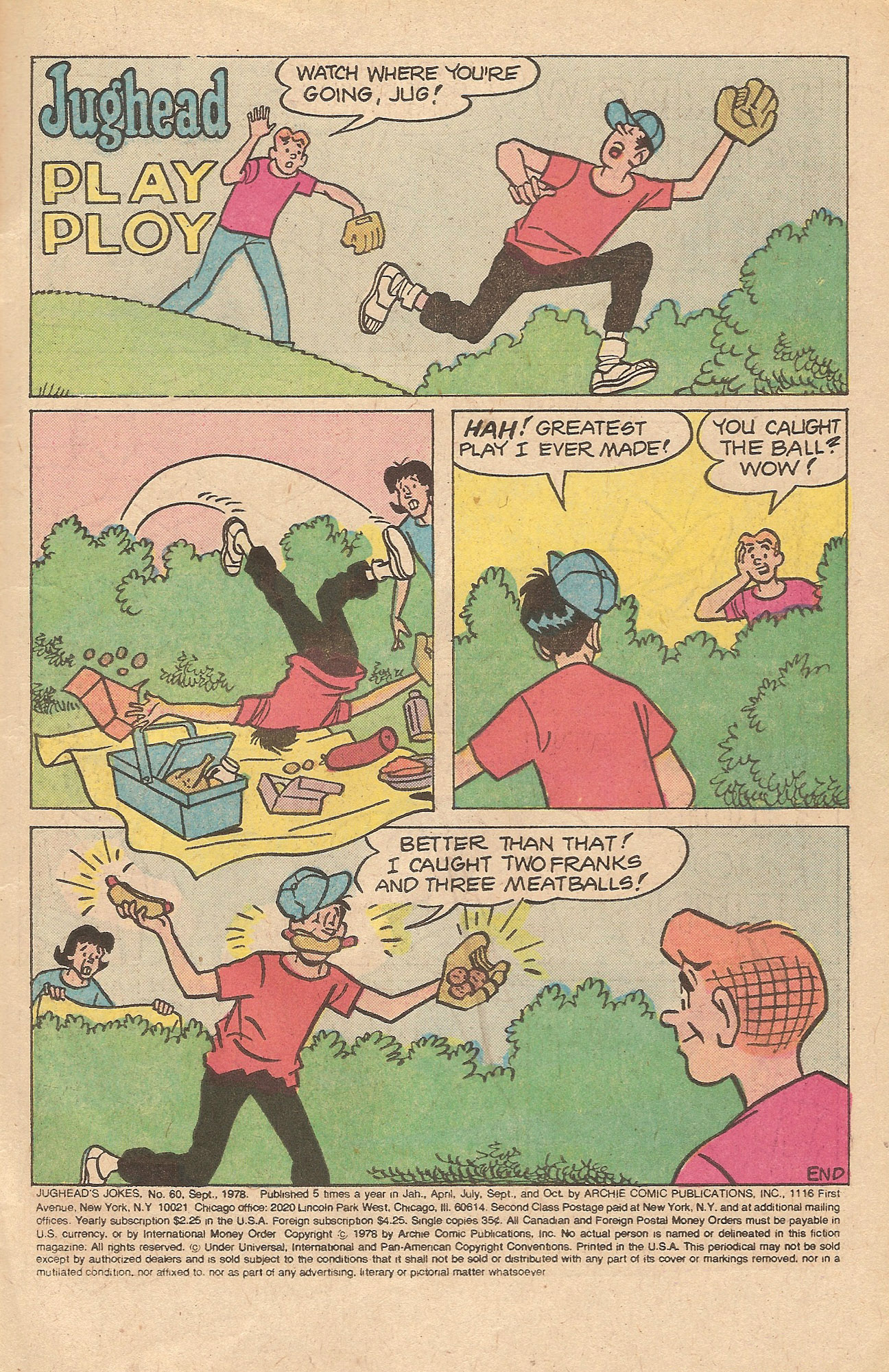 Read online Jughead's Jokes comic -  Issue #60 - 3