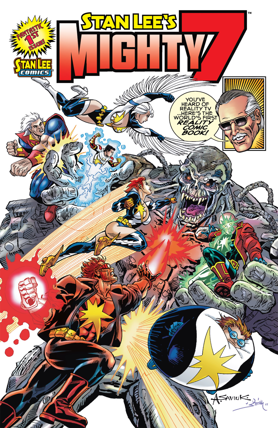Read online Stan Lee's Mighty 7 comic -  Issue #1 - 1