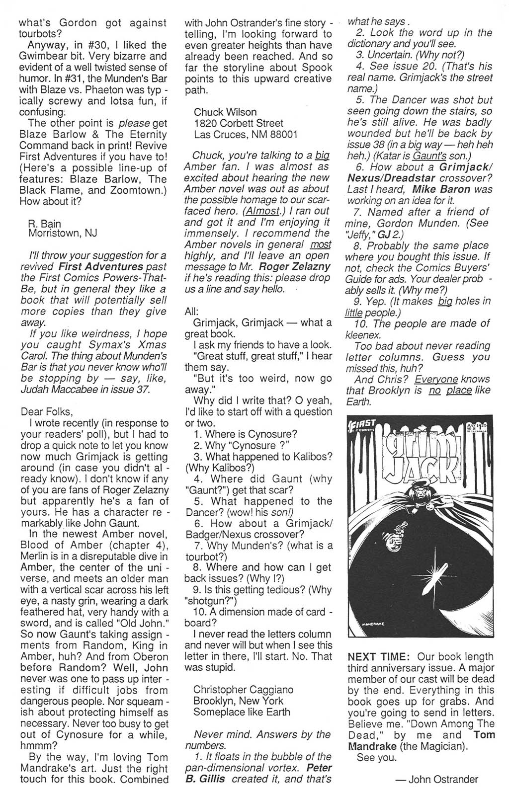 Read online Grimjack comic -  Issue #35 - 34