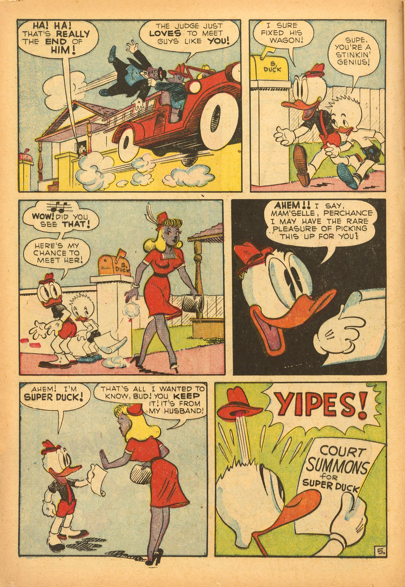 Read online Super Duck Comics comic -  Issue #19 - 16