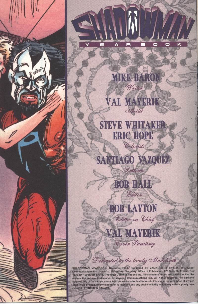 Read online Shadowman (1992) comic -  Issue # _Yearbook 1 - 2