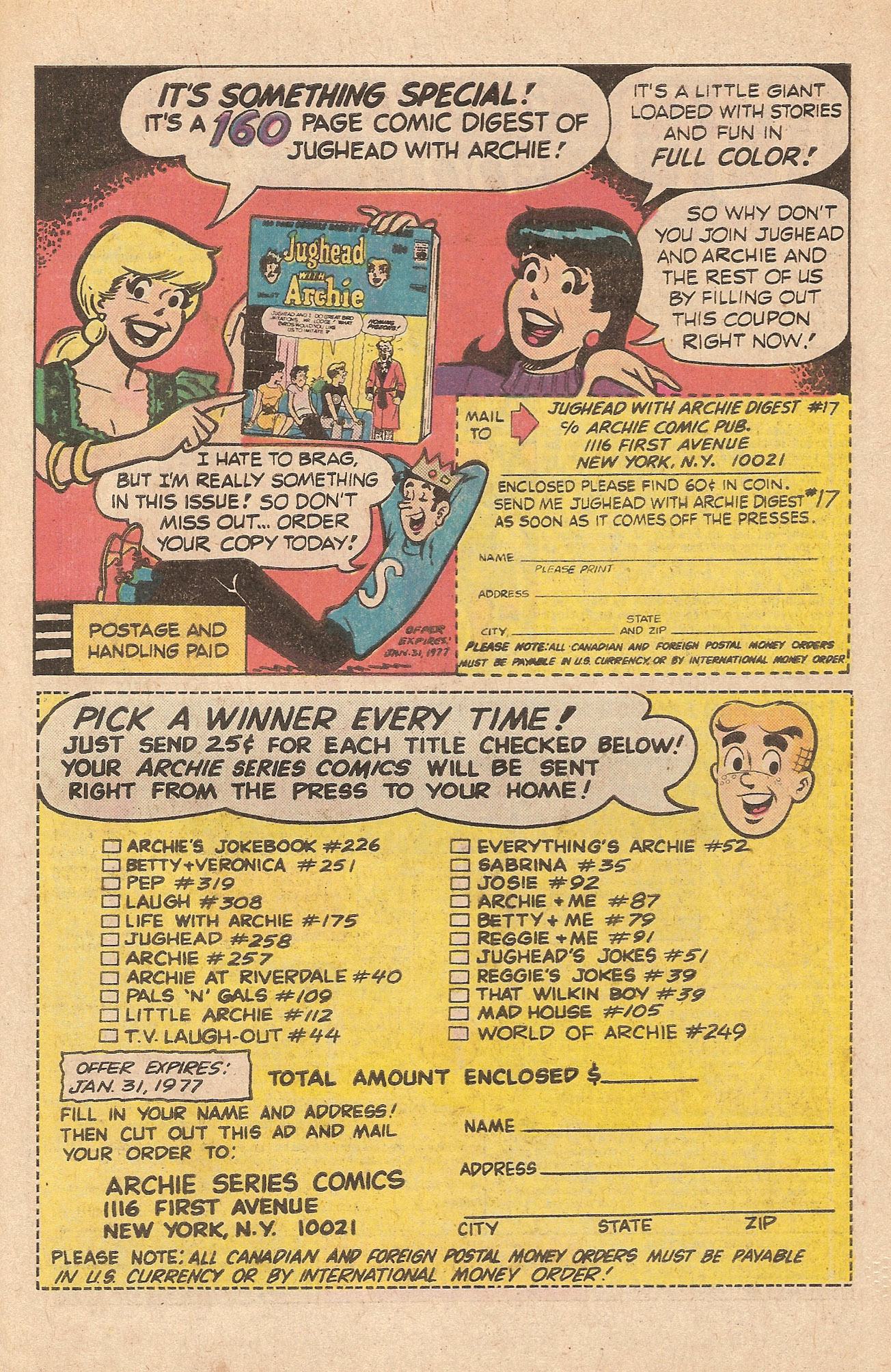 Read online Jughead's Jokes comic -  Issue #51 - 27