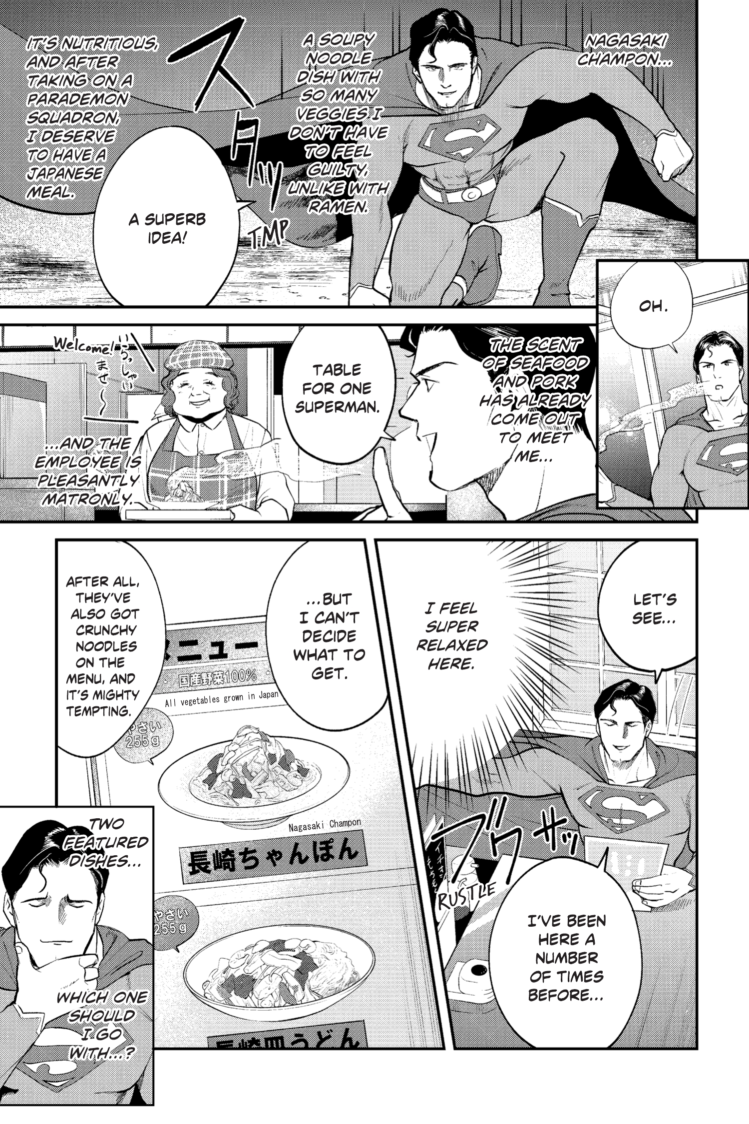 Read online Superman vs. Meshi comic -  Issue #7 - 8