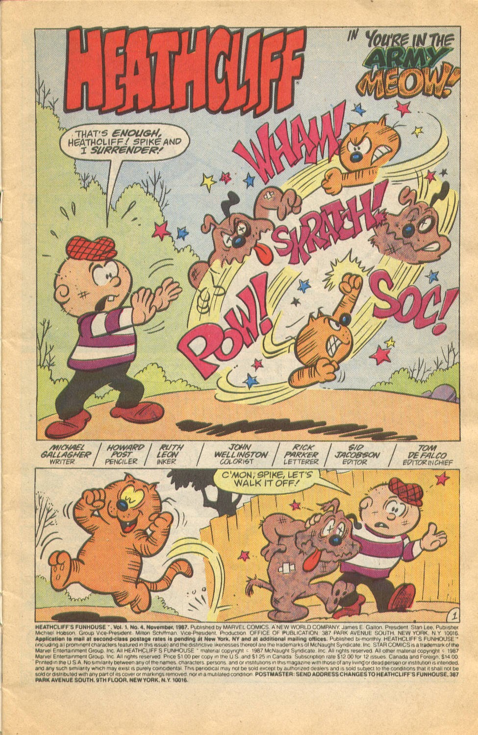Read online Heathcliff's Funhouse comic -  Issue #4 - 2