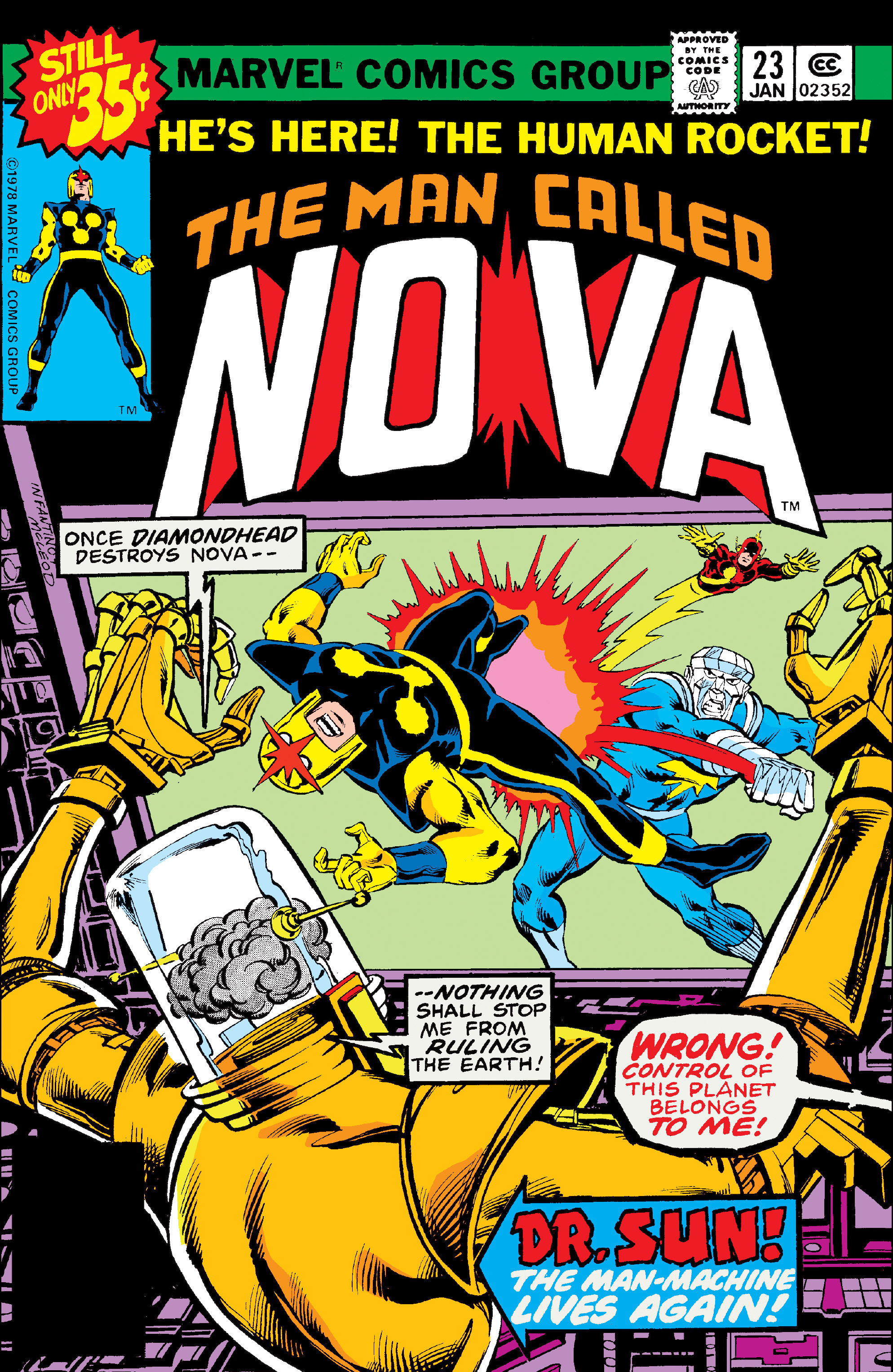 Read online Nova (1976) comic -  Issue #23 - 1