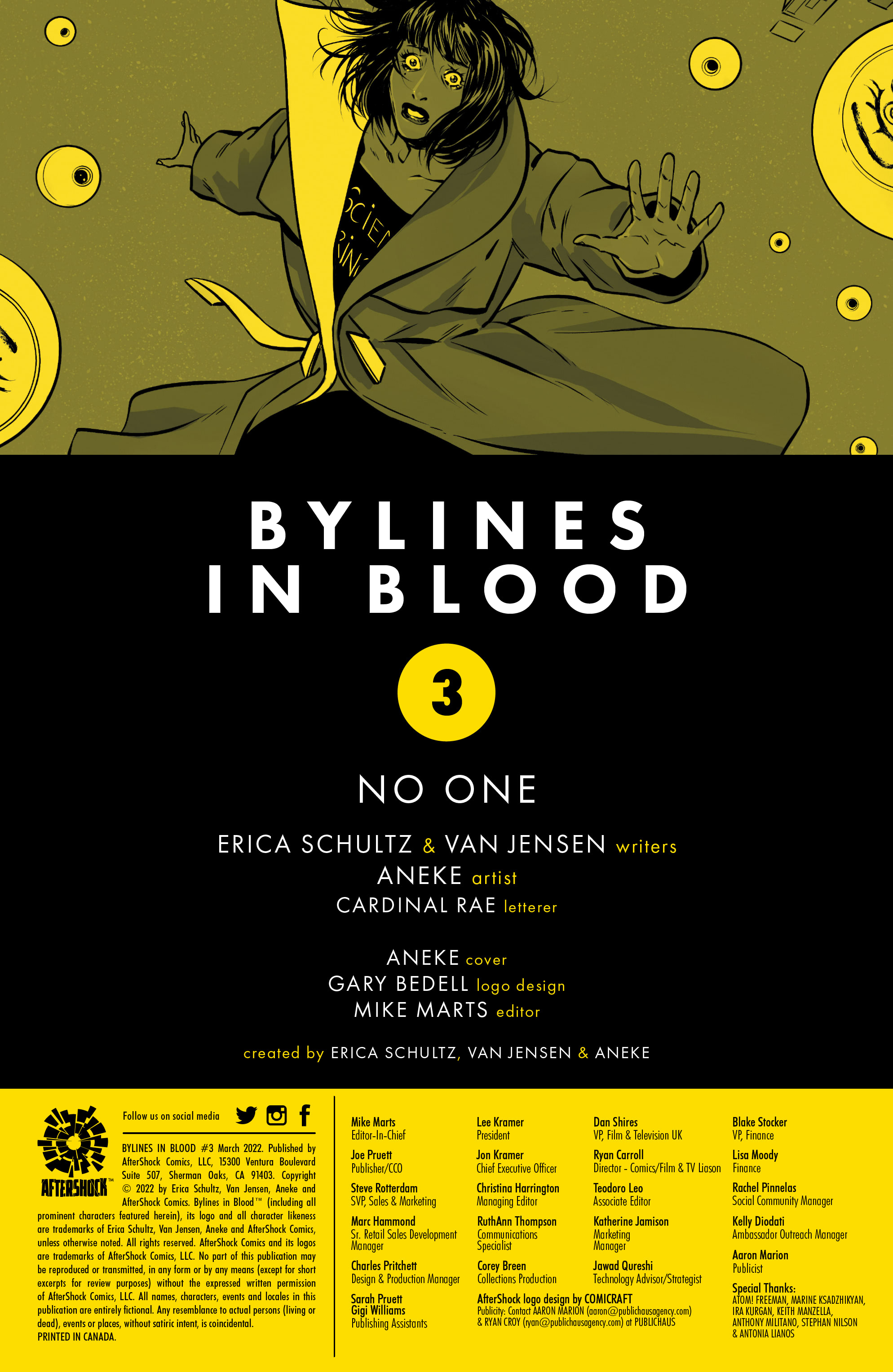 Read online Bylines in Blood comic -  Issue #3 - 2