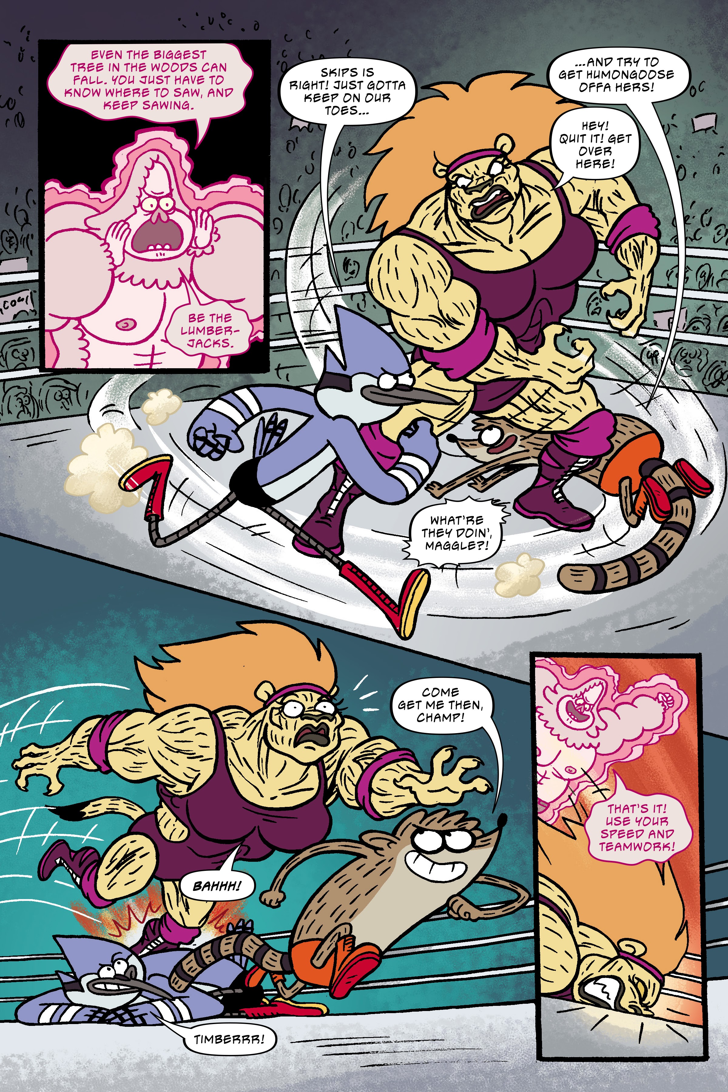 Read online Regular Show: Wrasslesplosion comic -  Issue # TPB - 87