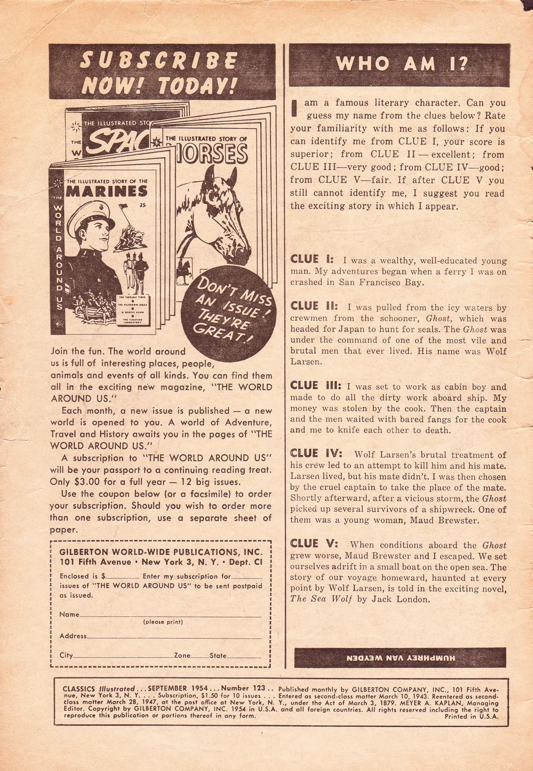 Read online Classics Illustrated comic -  Issue #123 - 2