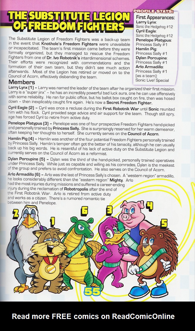 Read online Sonic the Hedgehog: The Complete Sonic Comic Encyclopedia comic -  Issue # TPB - 57