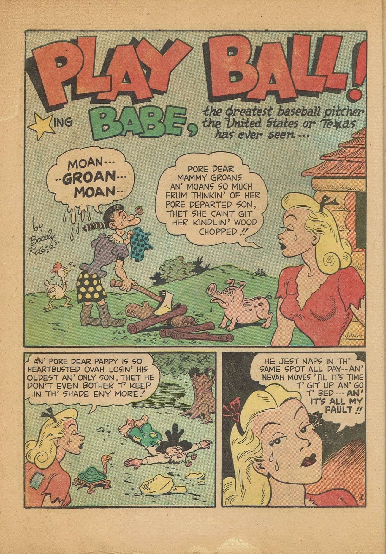 Read online Babe (1948) comic -  Issue #2 - 14