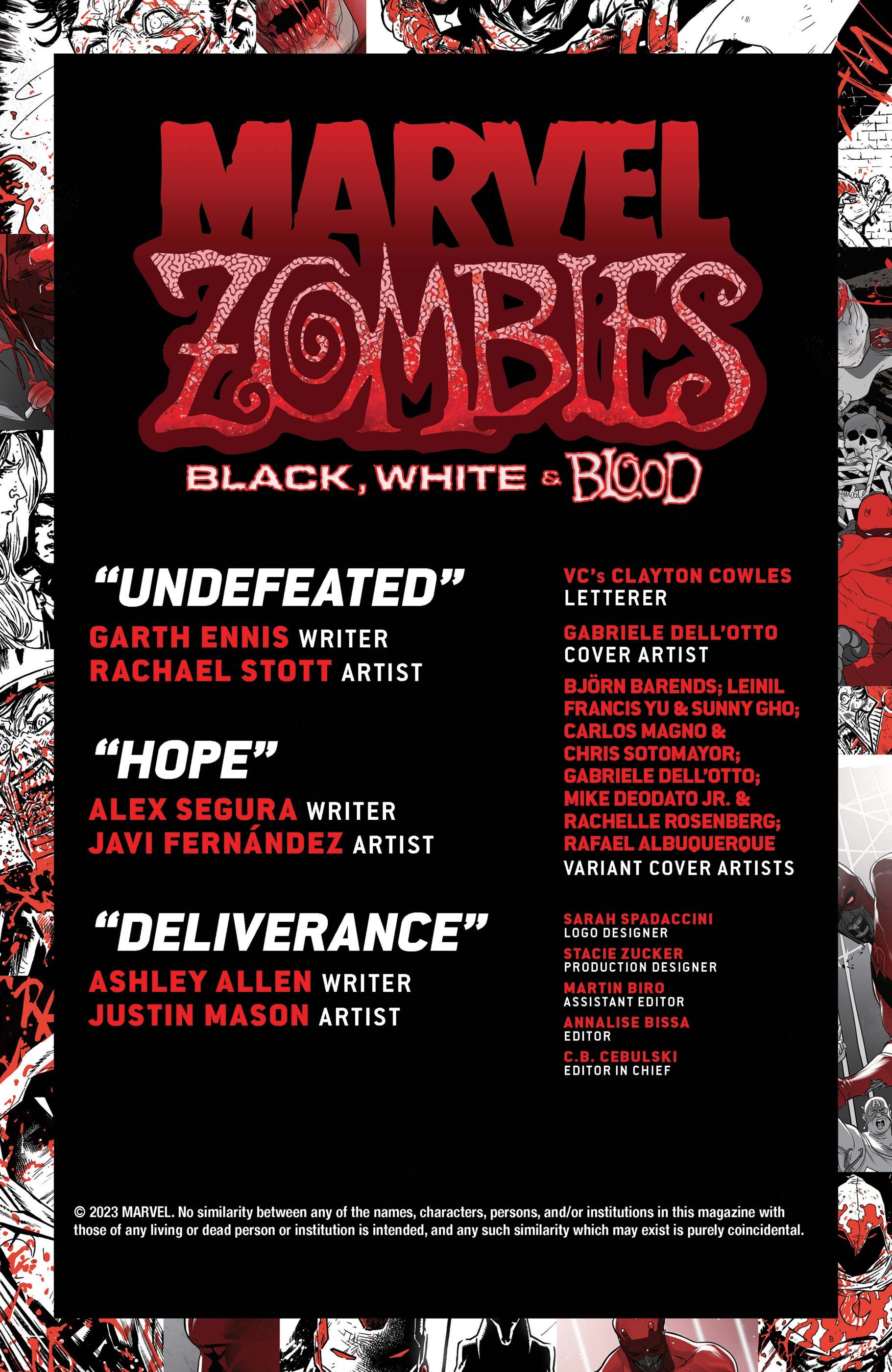 Read online Marvel Zombies: Black, White & Blood comic -  Issue #1 - 2