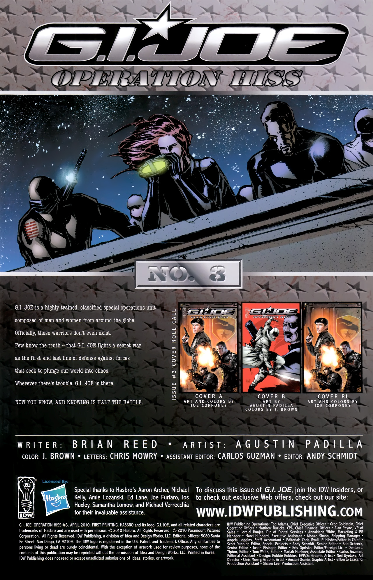 Read online G.I. Joe: Operation Hiss comic -  Issue #3 - 3