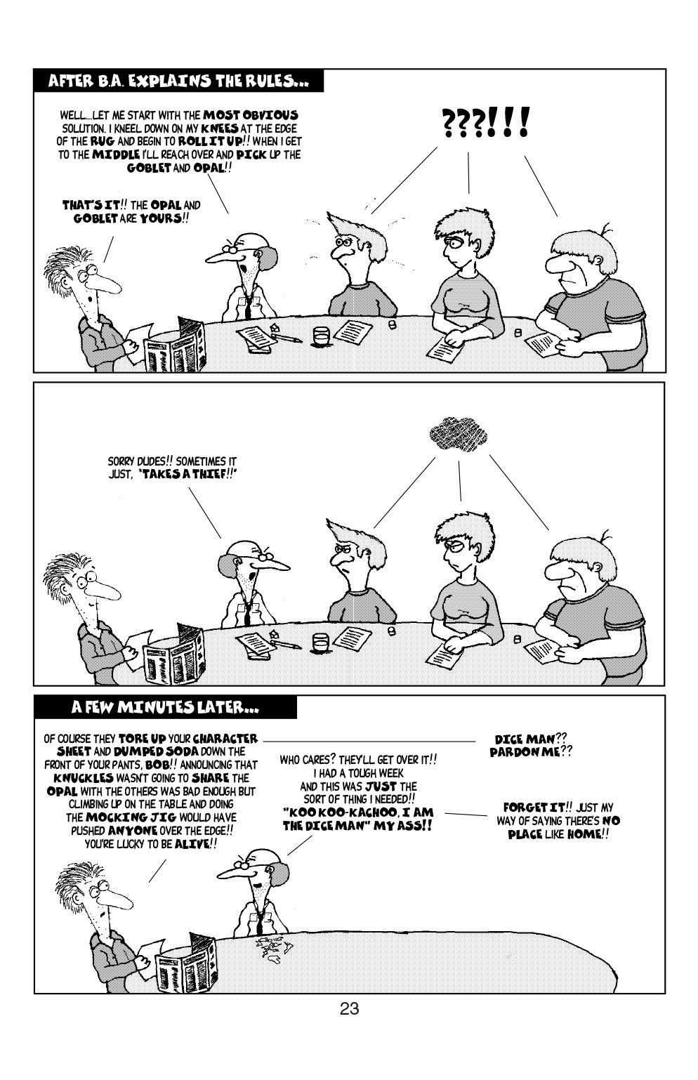 Read online Knights of the Dinner Table comic -  Issue #23 - 25