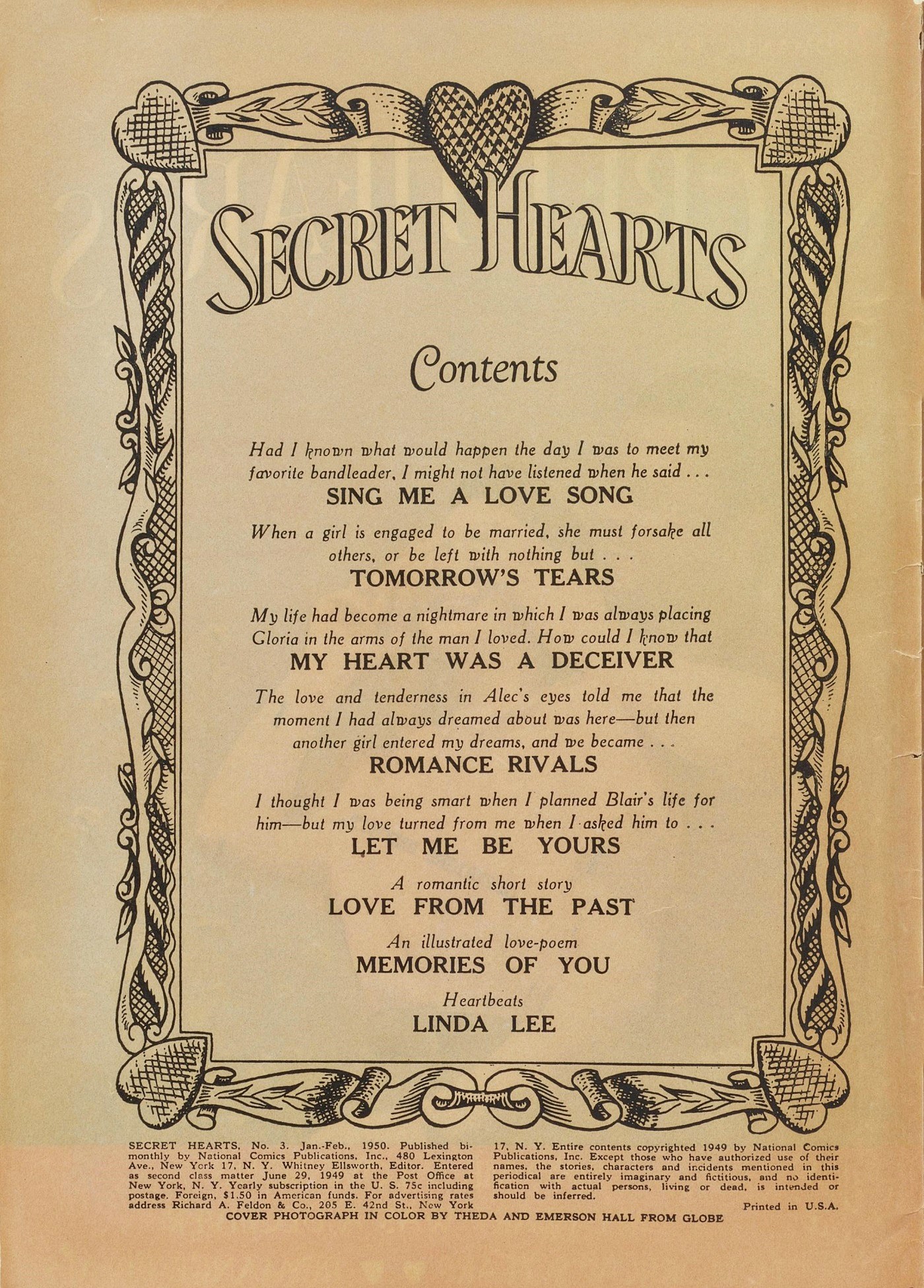 Read online Secret Hearts comic -  Issue #3 - 2