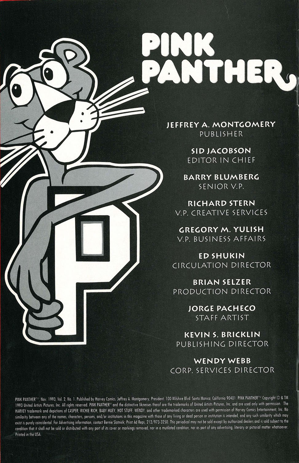 Read online Pink Panther comic -  Issue #1 - 2