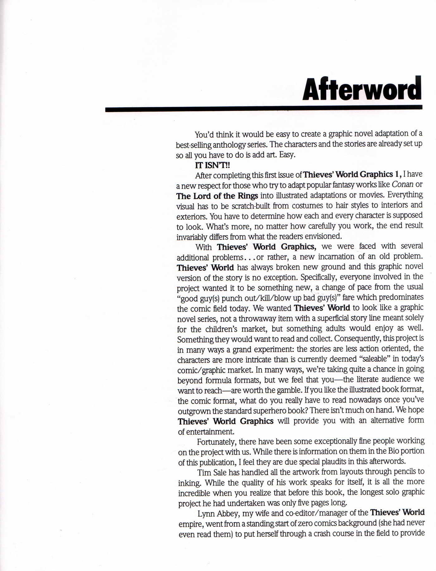 Read online Thieves' World comic -  Issue #1 - 64
