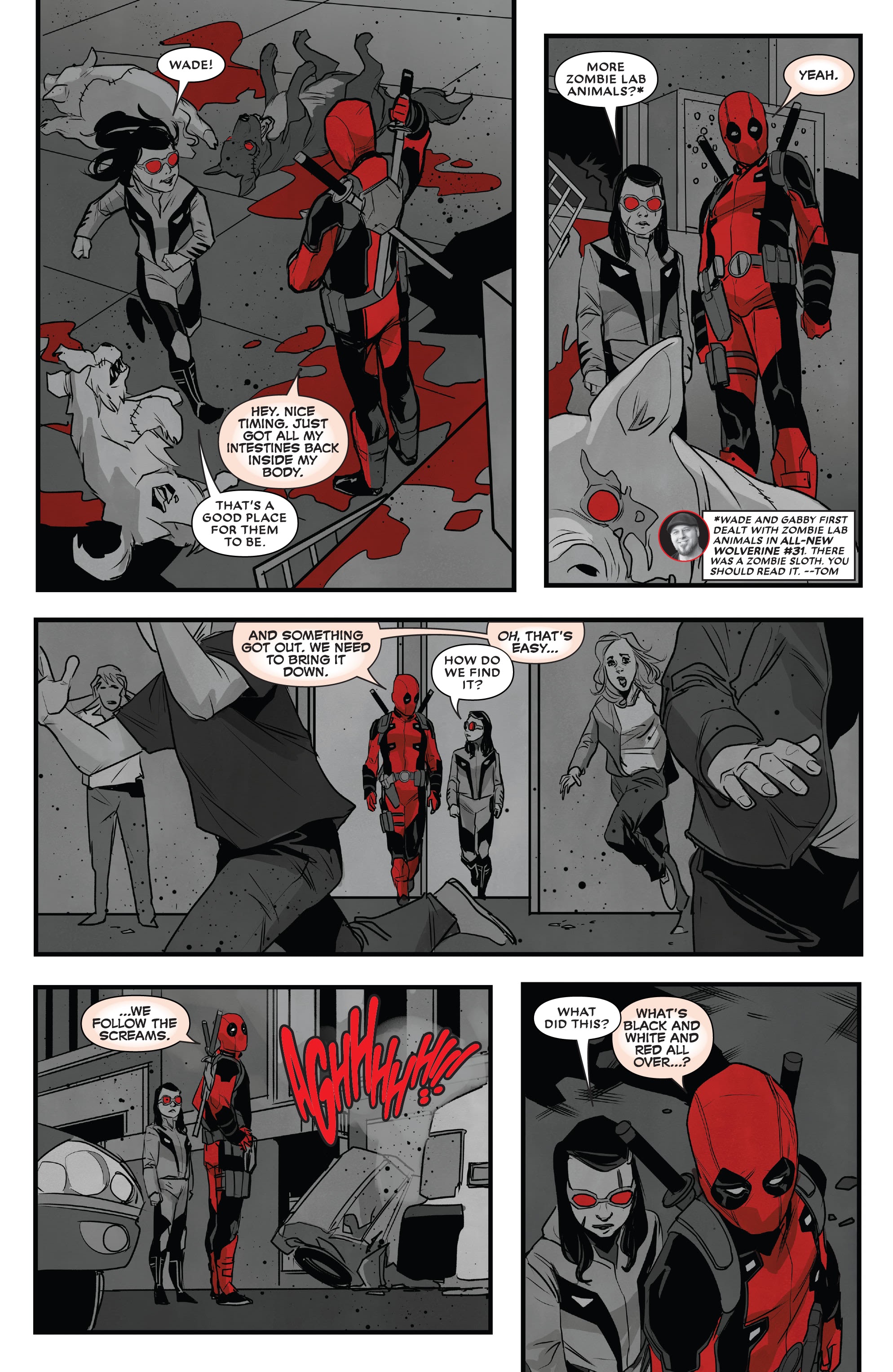 Read online Deadpool: Black, White & Blood comic -  Issue #1 - 5