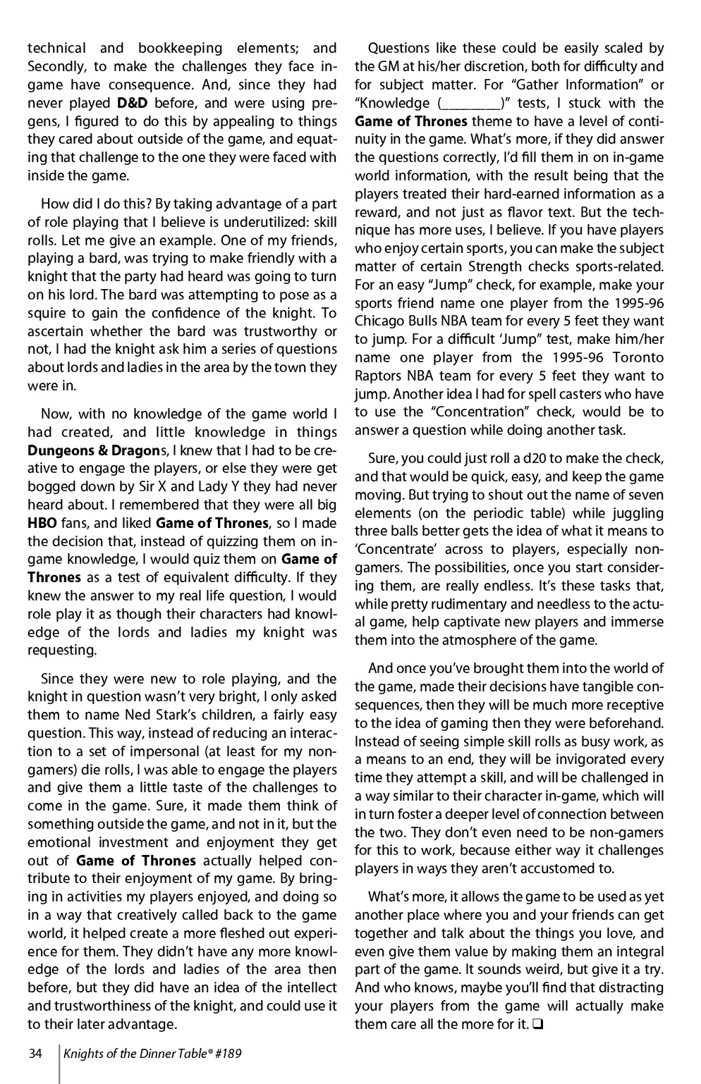 Read online Knights of the Dinner Table comic -  Issue #189 - 36