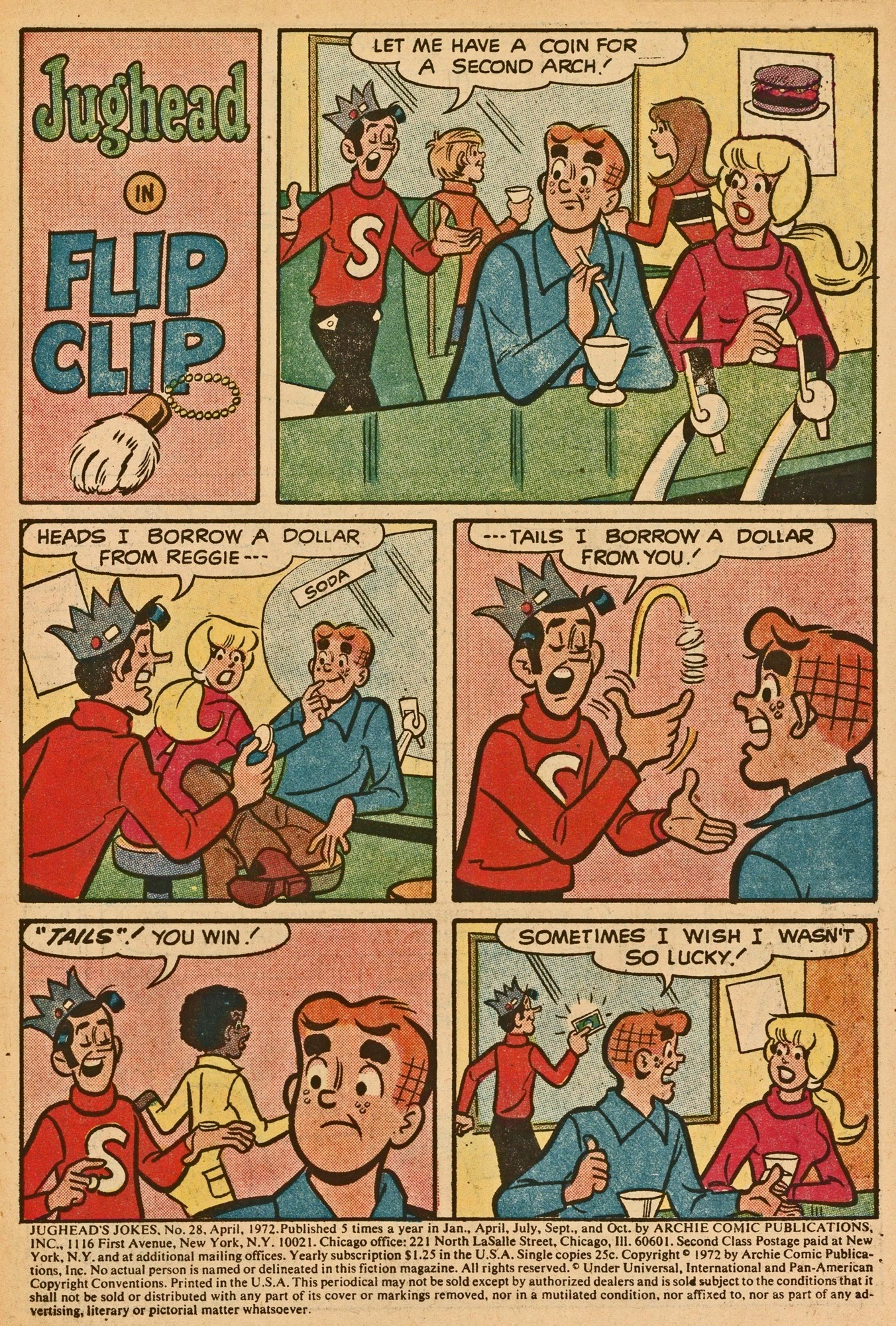 Read online Jughead's Jokes comic -  Issue #28 - 3