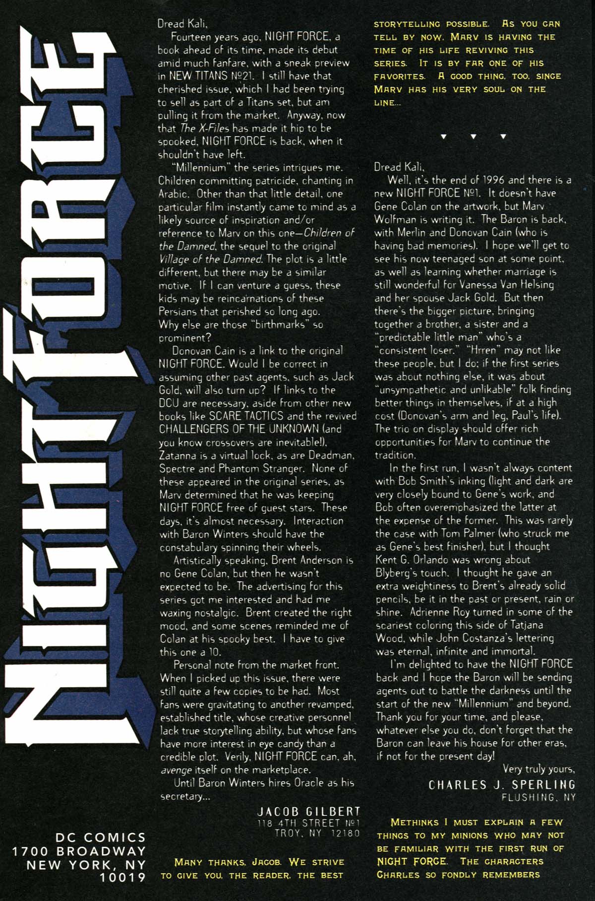 Read online Night Force comic -  Issue #4 - 24