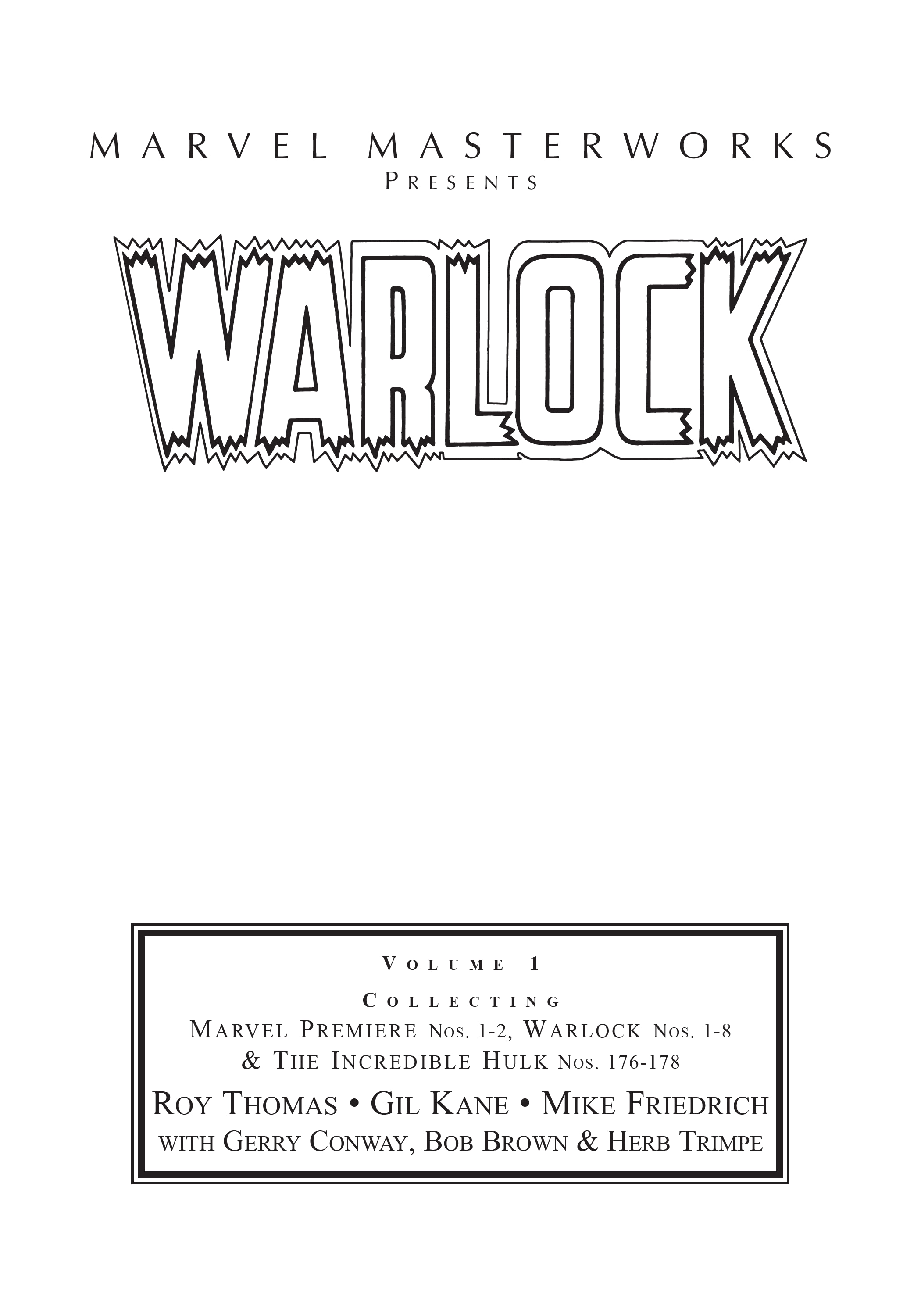 Read online Marvel Masterworks: Warlock comic -  Issue # TPB 1 (Part 1) - 2