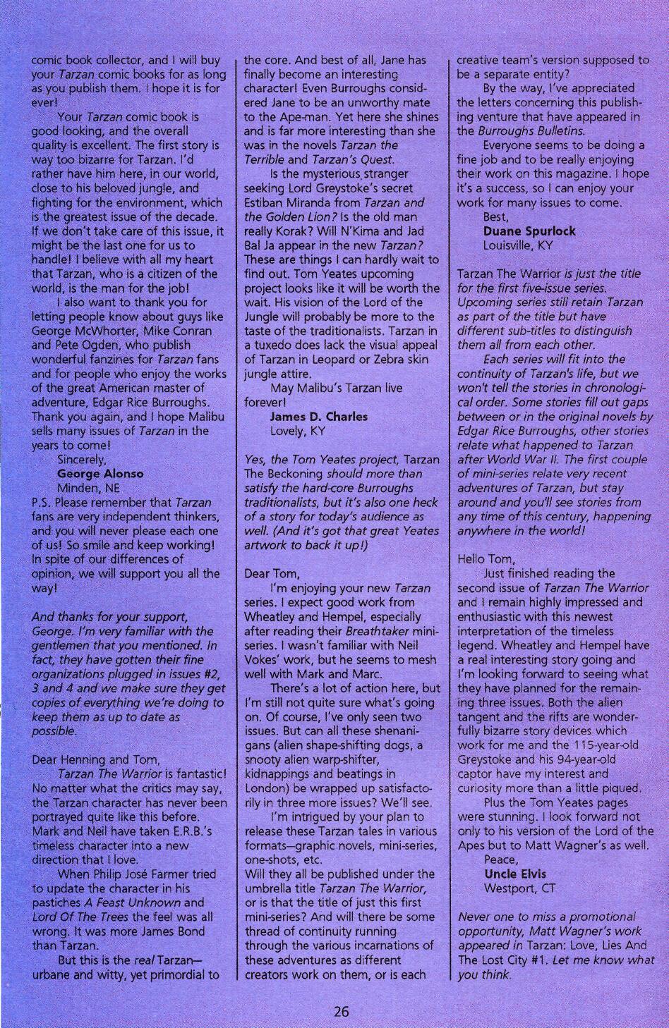 Read online Tarzan the Warrior comic -  Issue #5 - 28
