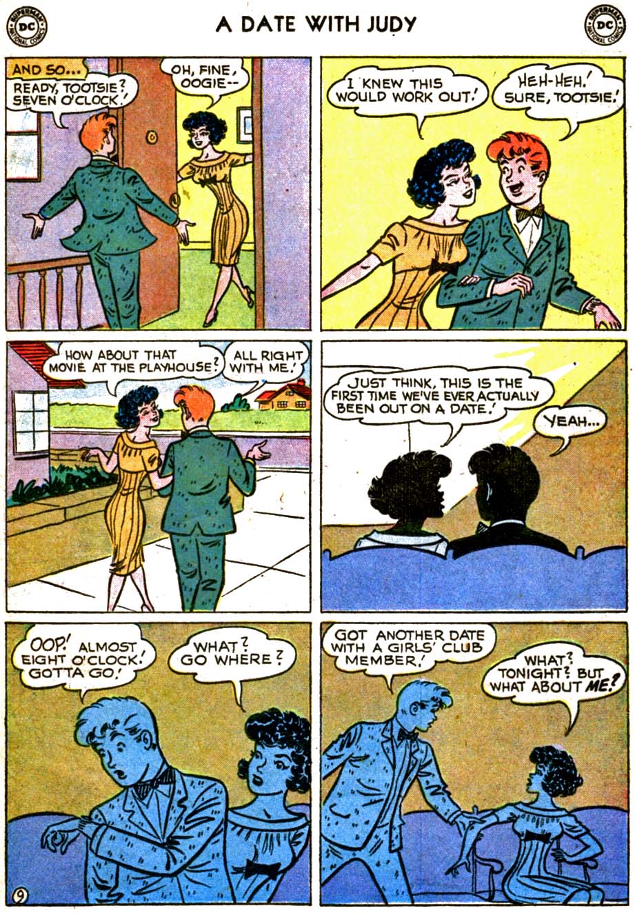 Read online A Date with Judy comic -  Issue #70 - 11