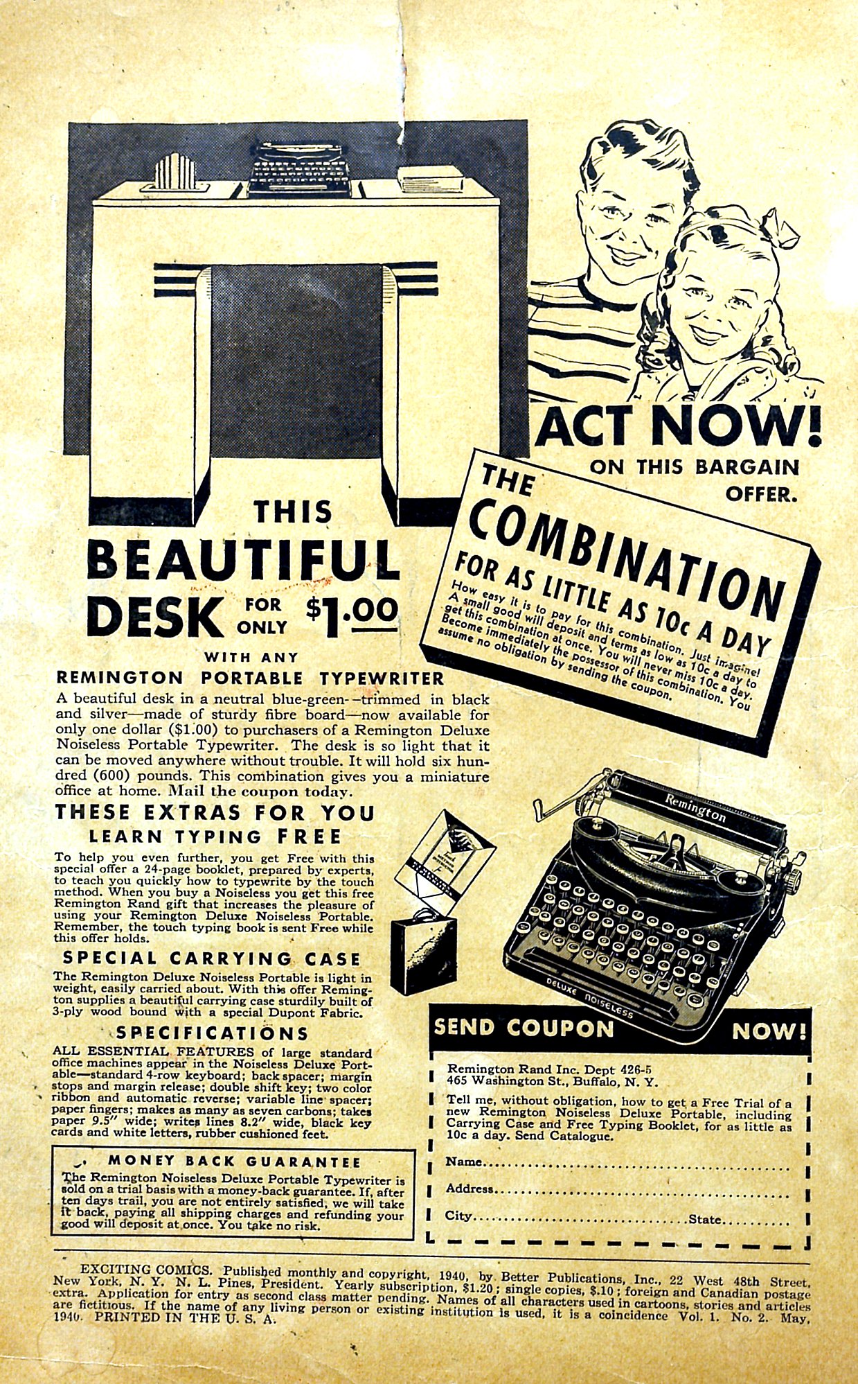 Read online Exciting Comics comic -  Issue #2 - 2